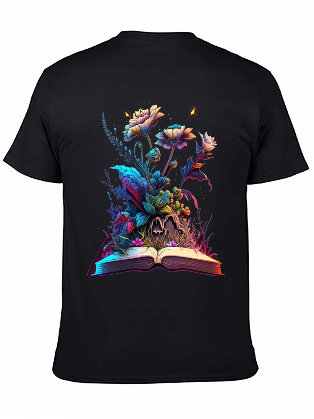 Floral Skull Book Graphic Tee