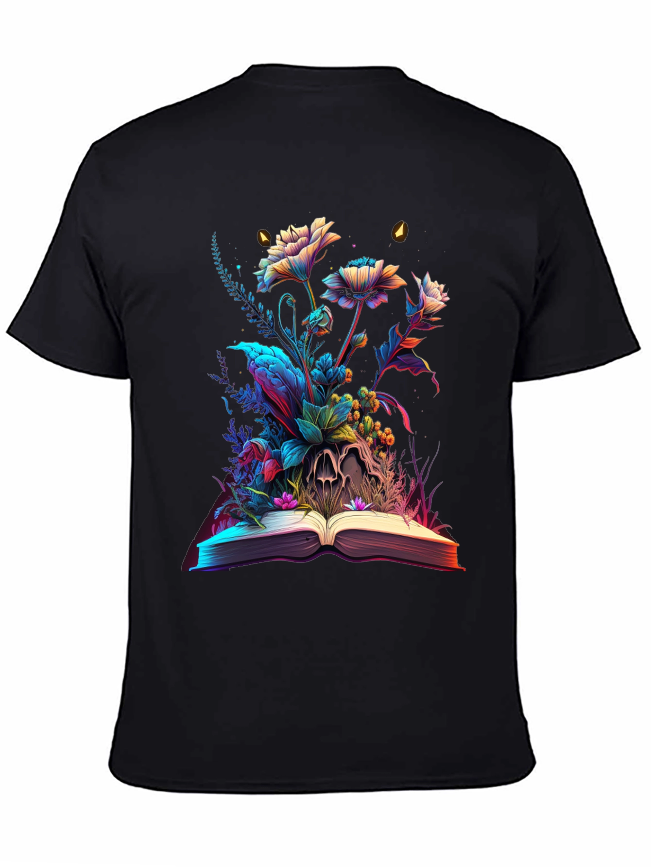 Floral Skull Book Graphic Tee