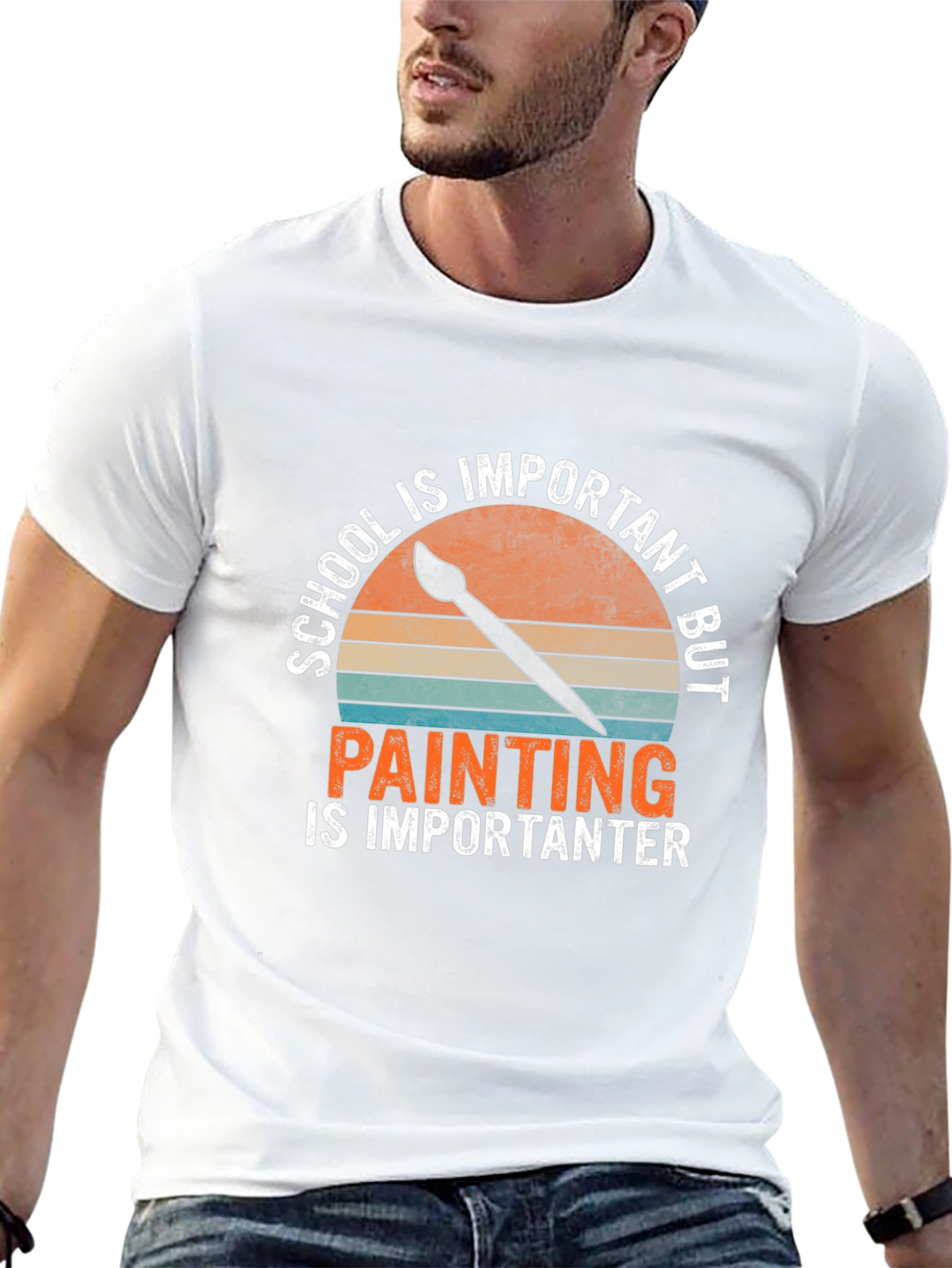 School Important Painting Is Importanter T-Shirt