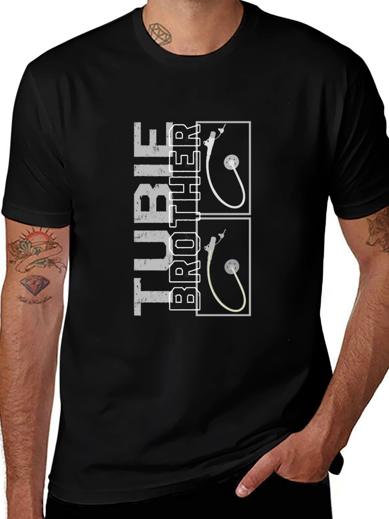 Tube Brother T-Shirt - Funny Medical Humor Tee