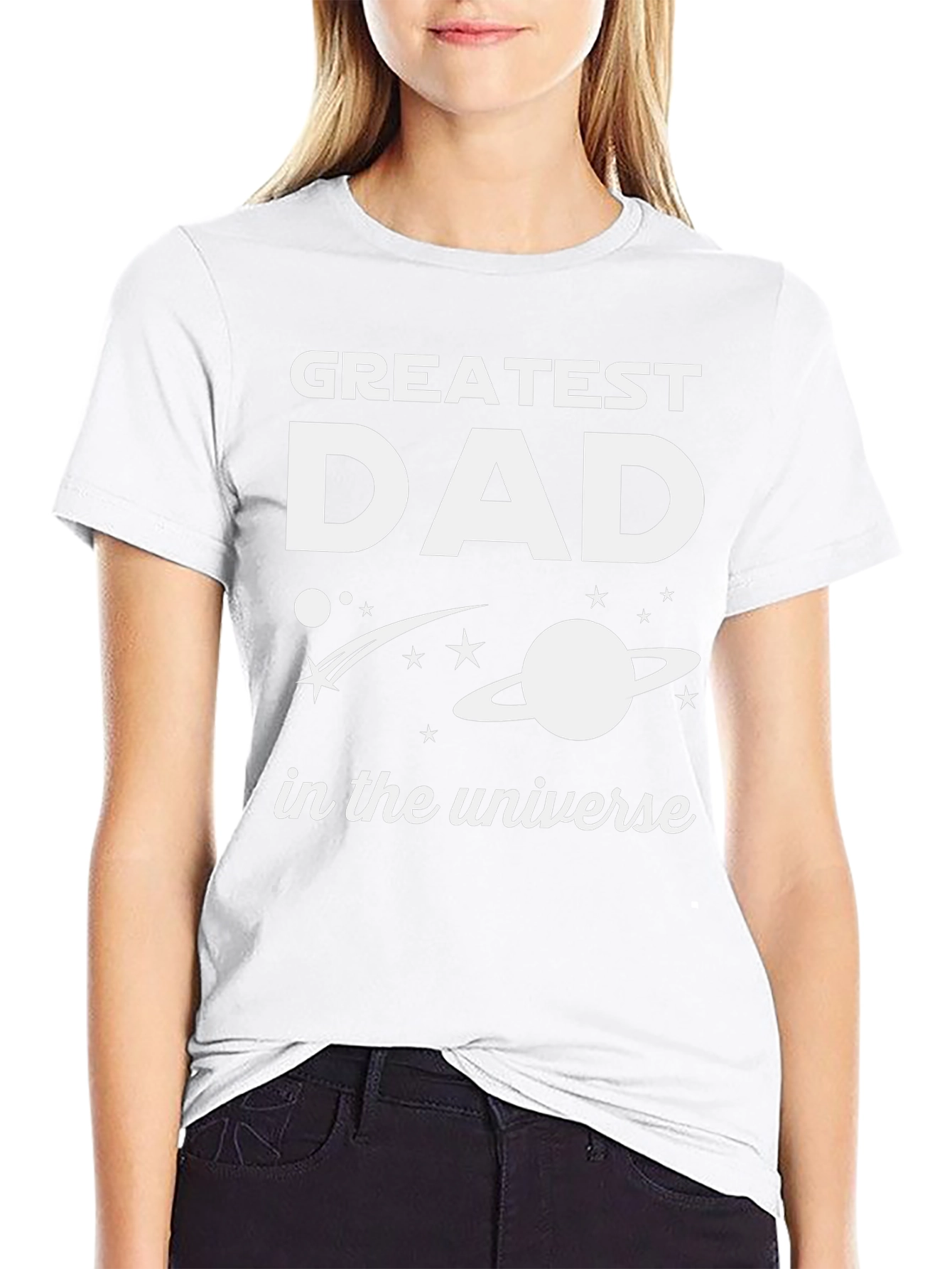 Greatest Dad in the Universe Black T-Shirt