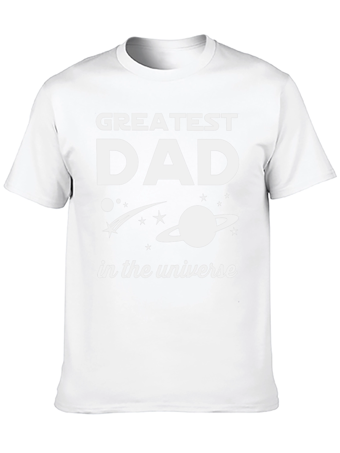 Greatest Dad in the Universe Black T-Shirt