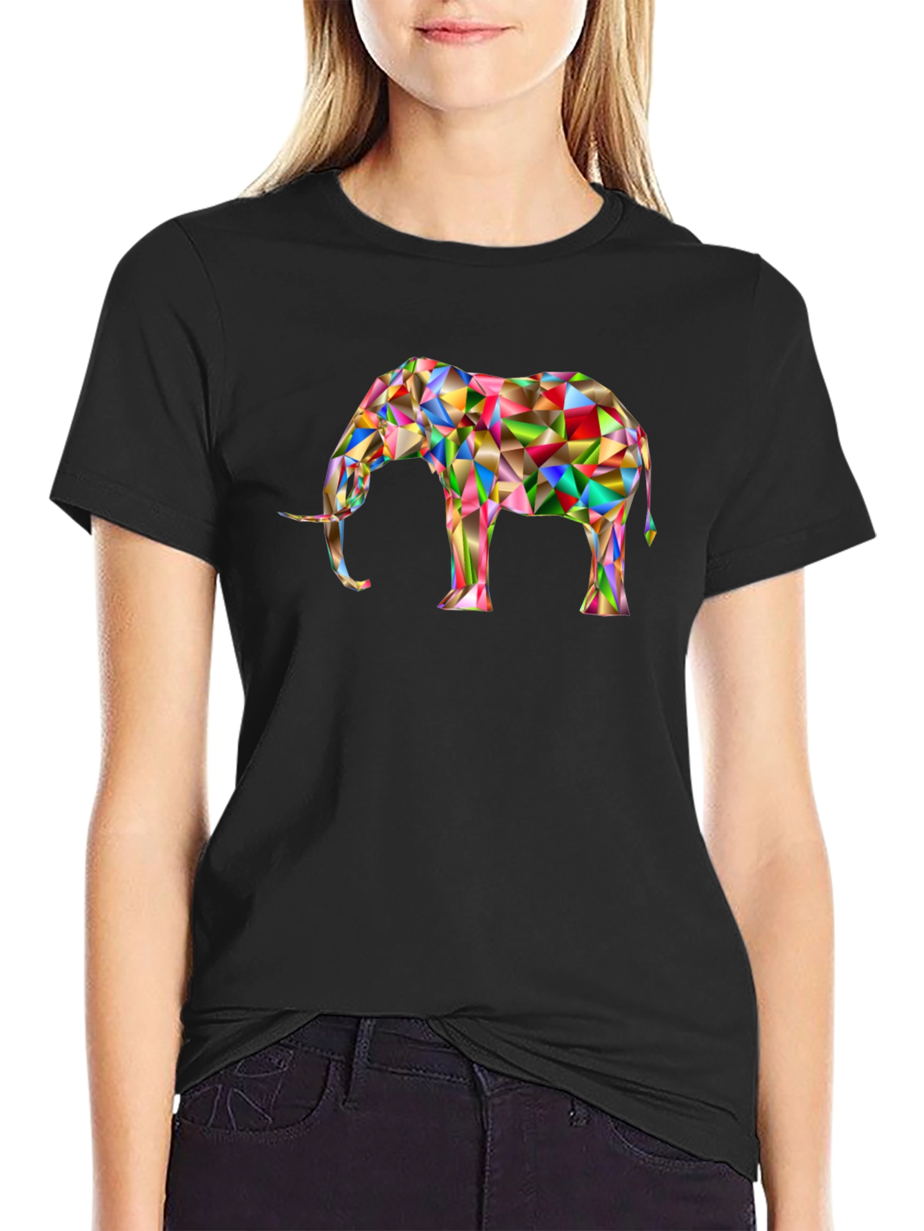 Geometric Elephant Graphic Tee