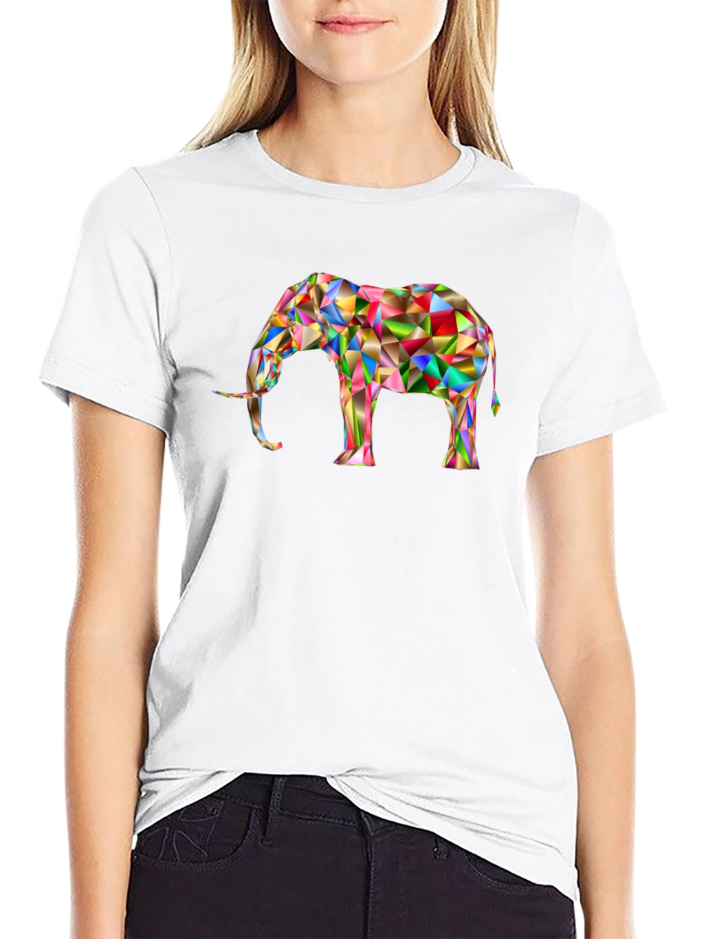 Geometric Elephant Graphic Tee