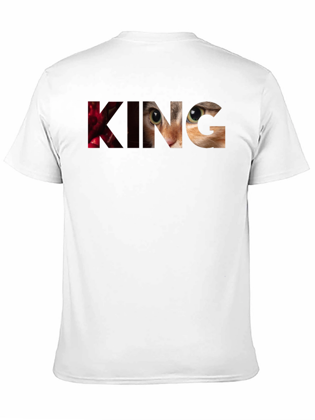 King Cat Graphic T-Shirt - Unique Design