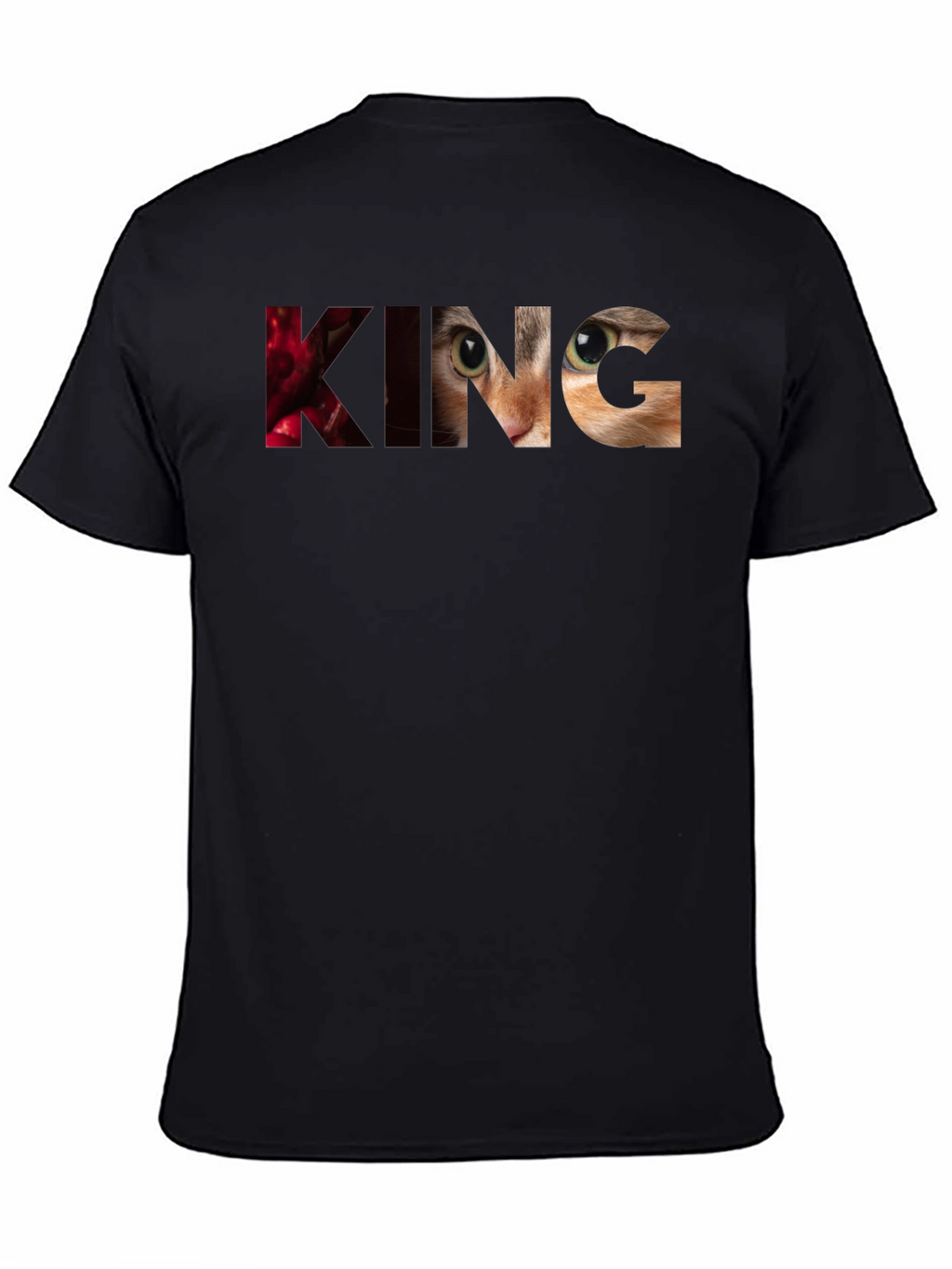King Cat Graphic T-Shirt - Unique Design