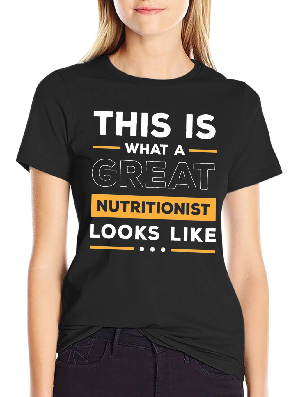 Great Nutritionist T-Shirt - Black Soft Fabric