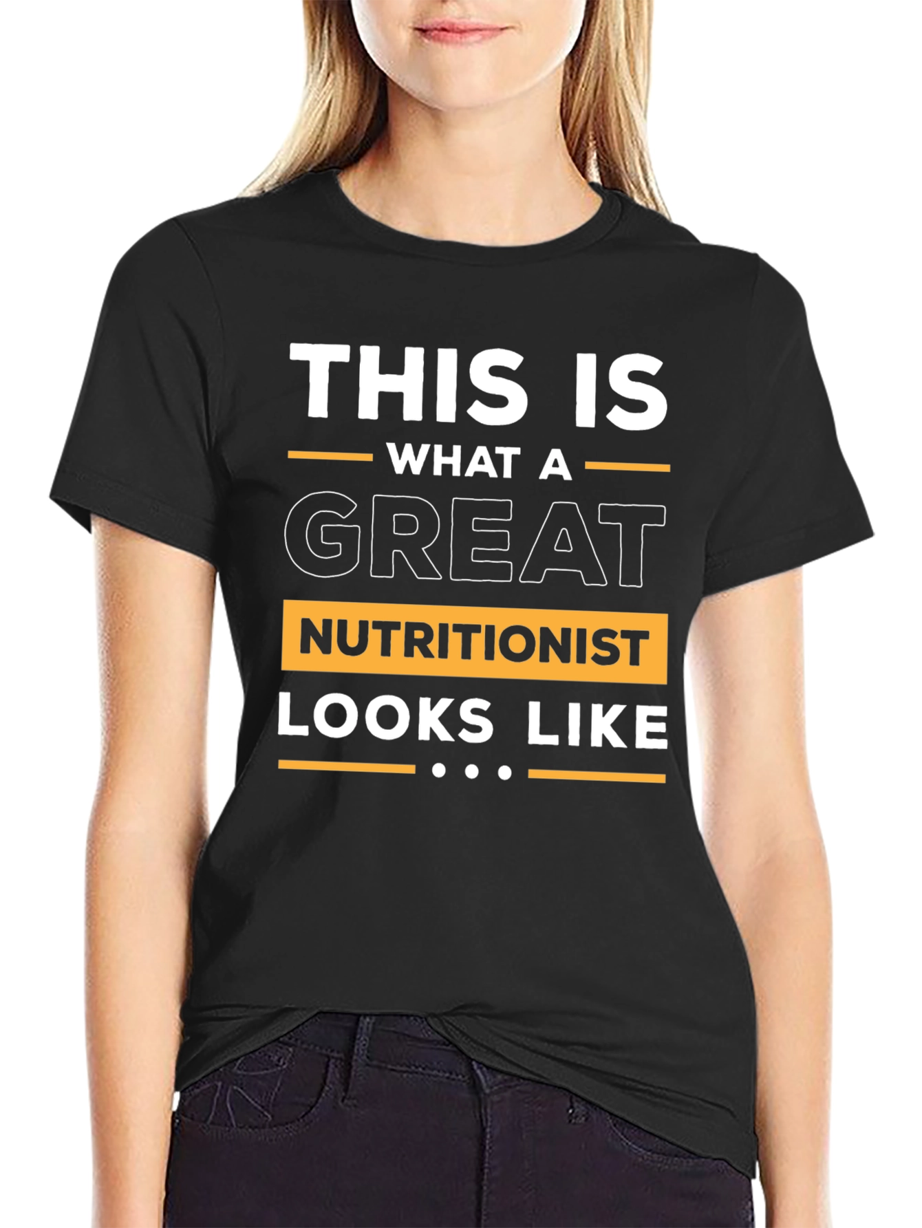 Great Nutritionist T-Shirt - Black Soft Fabric