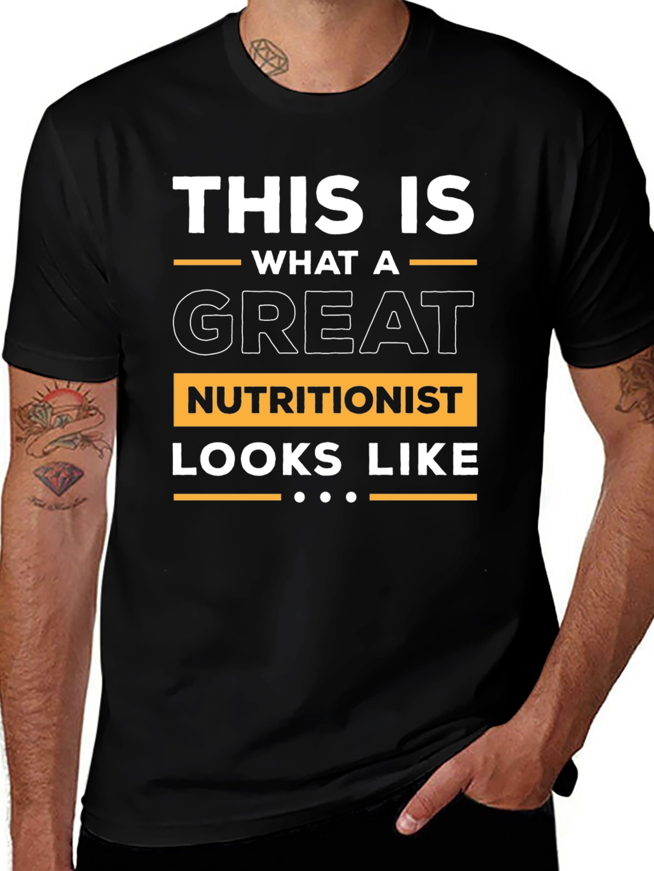 Great Nutritionist T-Shirt - Black Soft Fabric