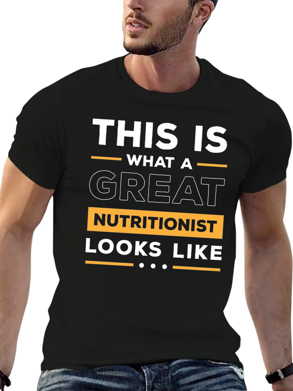 Great Nutritionist T-Shirt - Black Soft Fabric