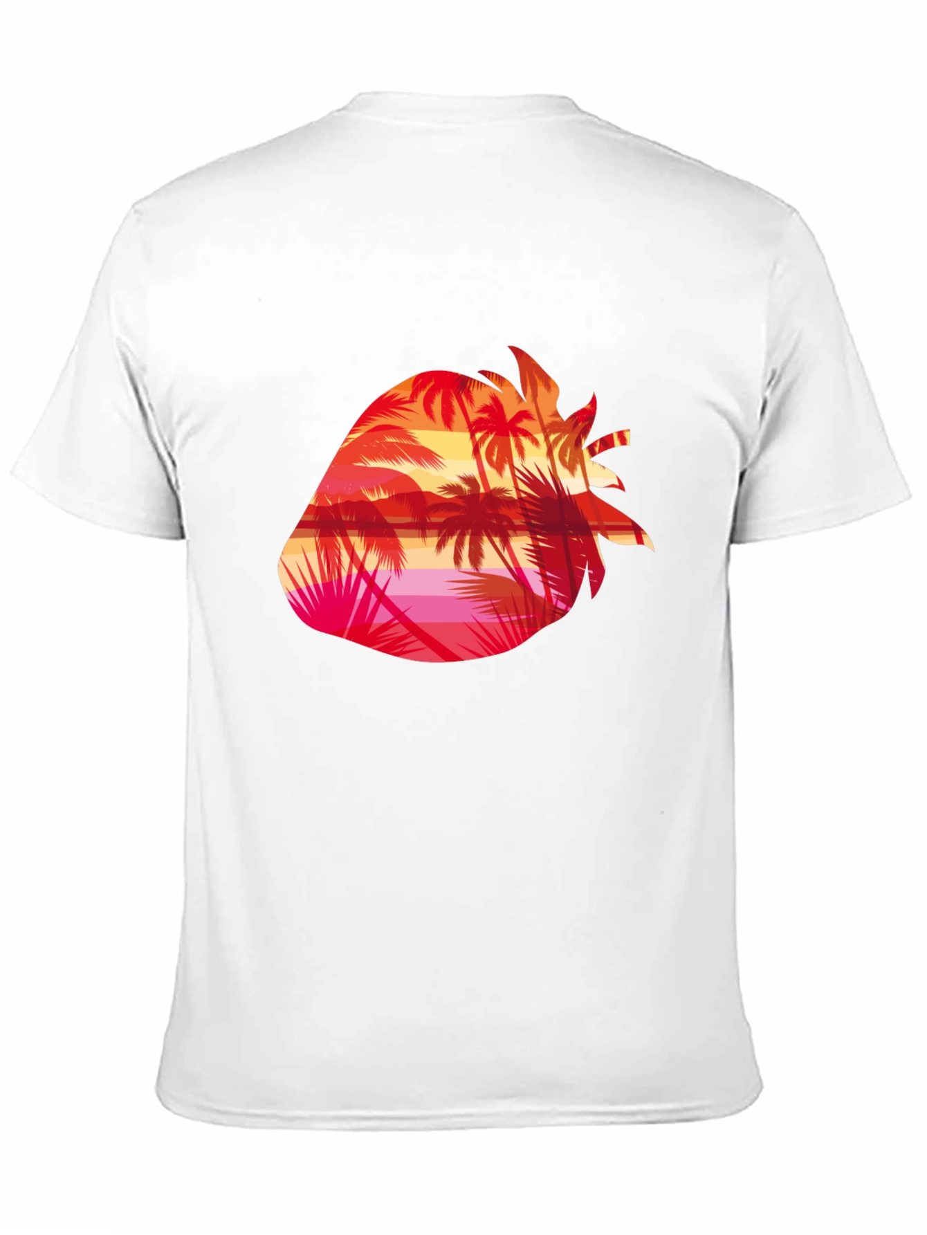 Tropical Strawberry Sunset Graphic Tee