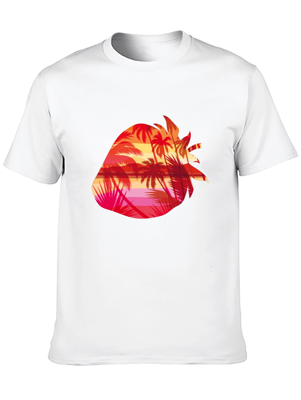 Tropical Strawberry Sunset Graphic Tee
