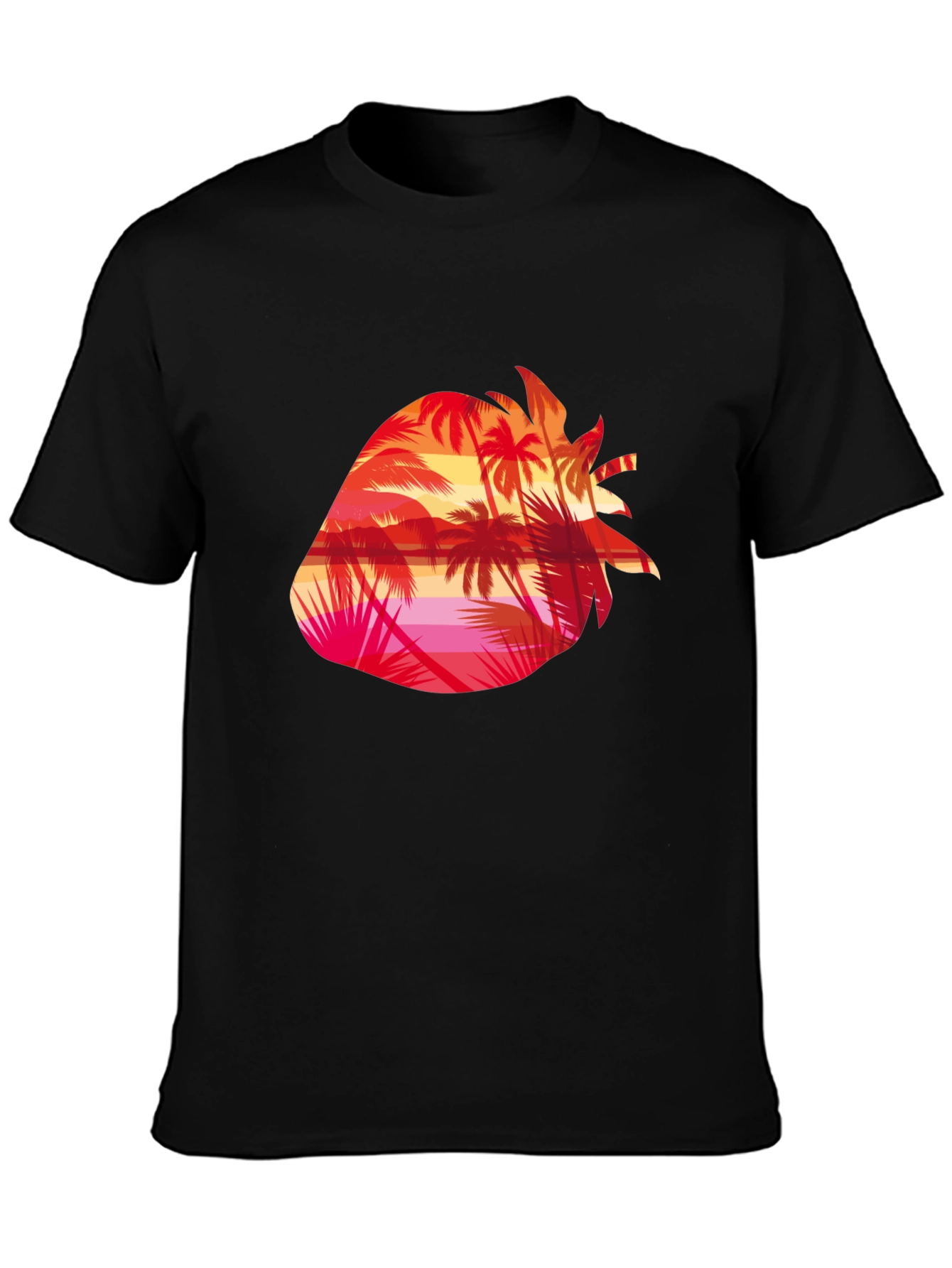 Tropical Strawberry Sunset Graphic Tee
