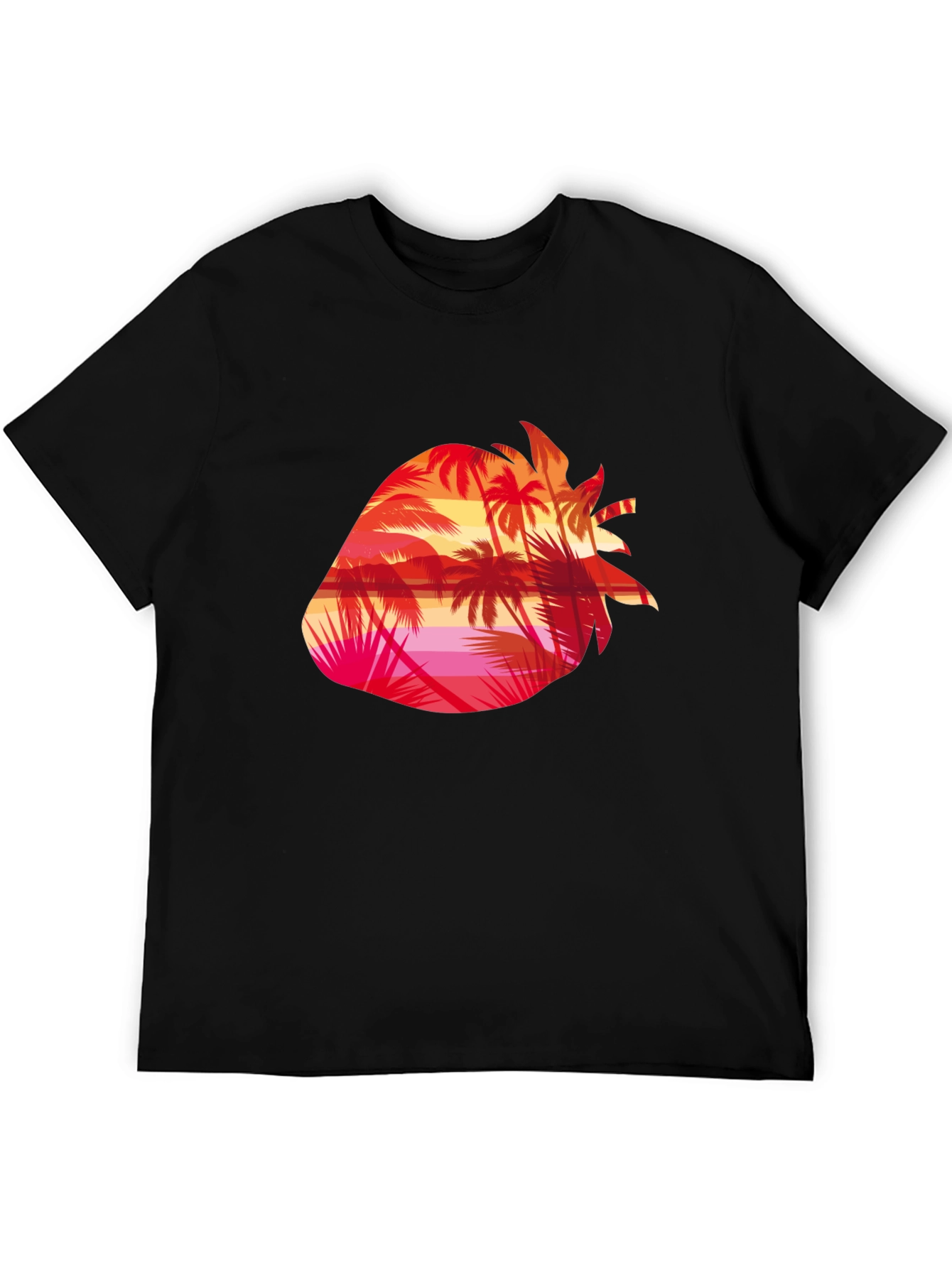 Tropical Strawberry Sunset Graphic Tee