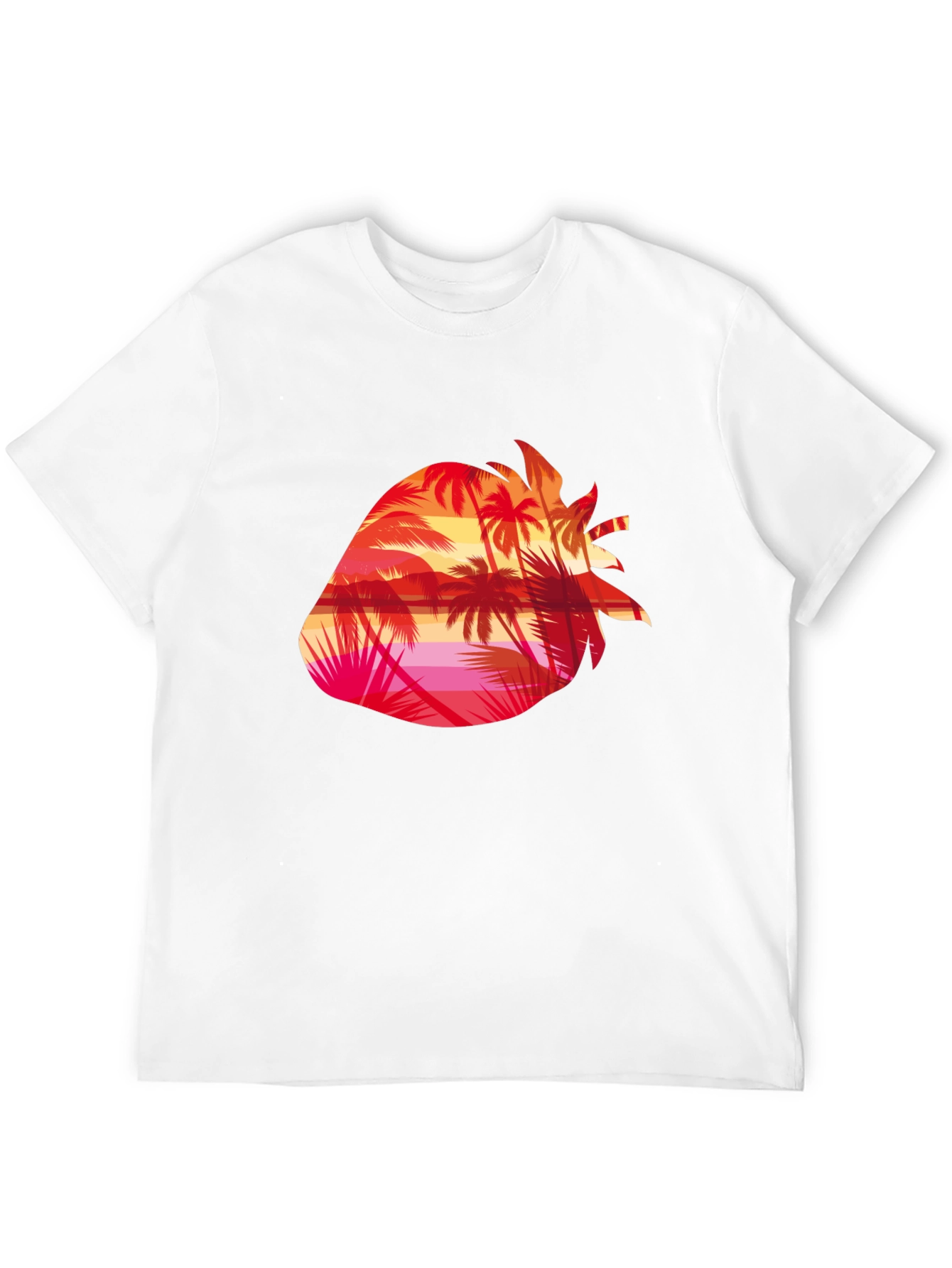 Tropical Strawberry Sunset Graphic Tee