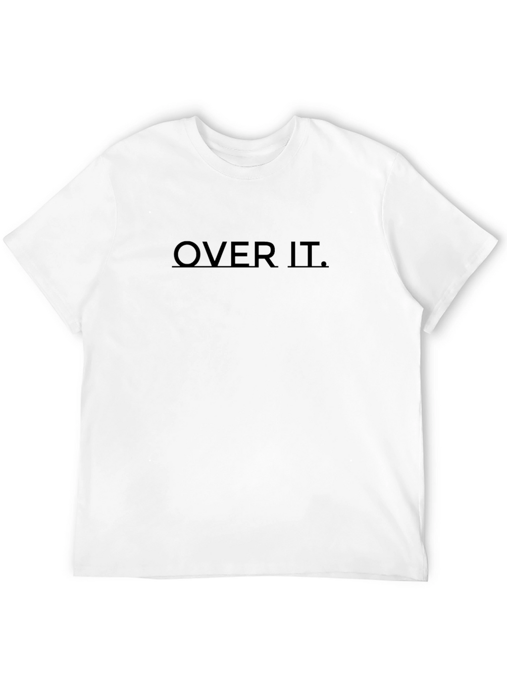Over It. Black Graphic T-Shirt