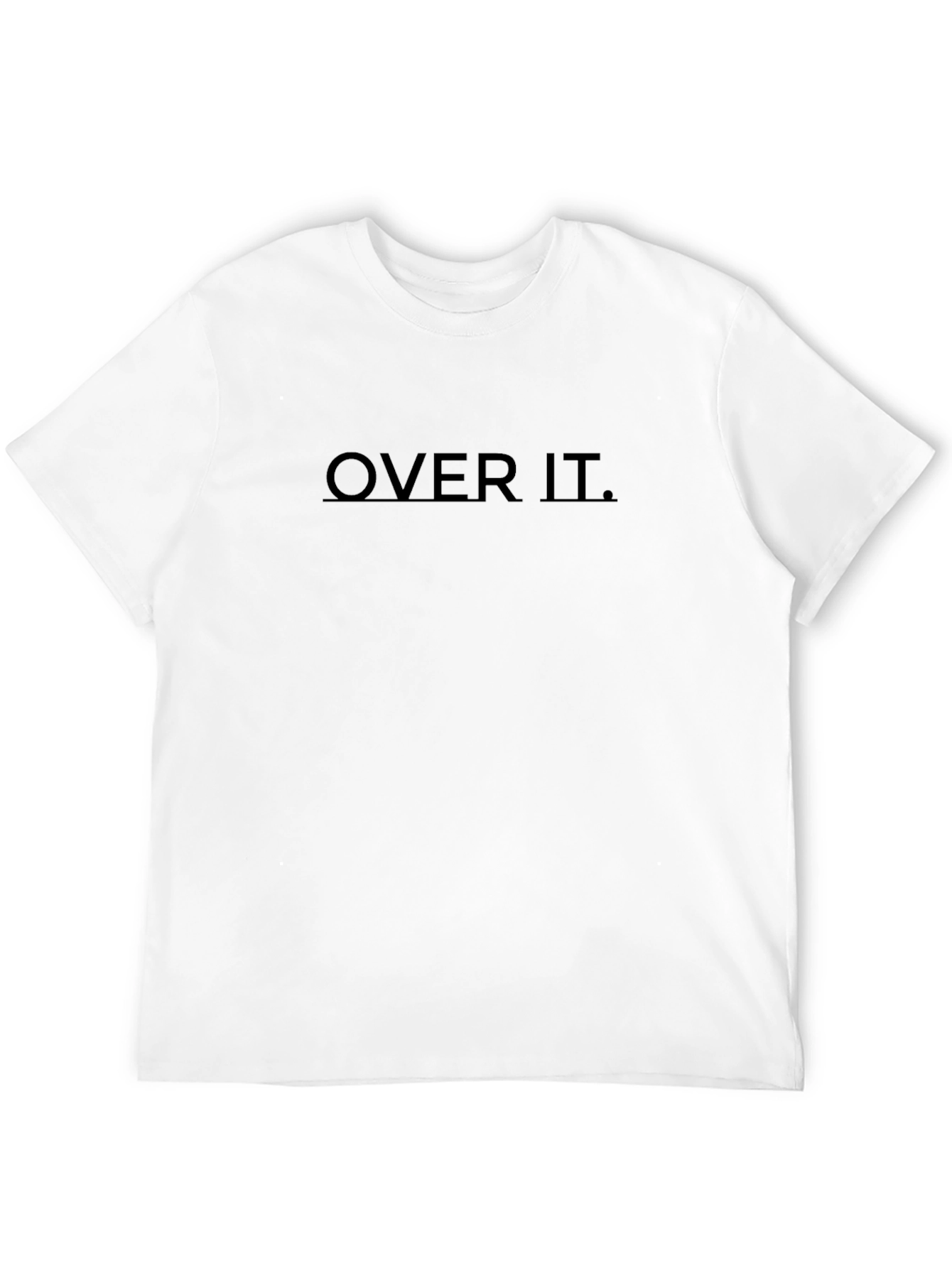 Over It. Black Graphic T-Shirt