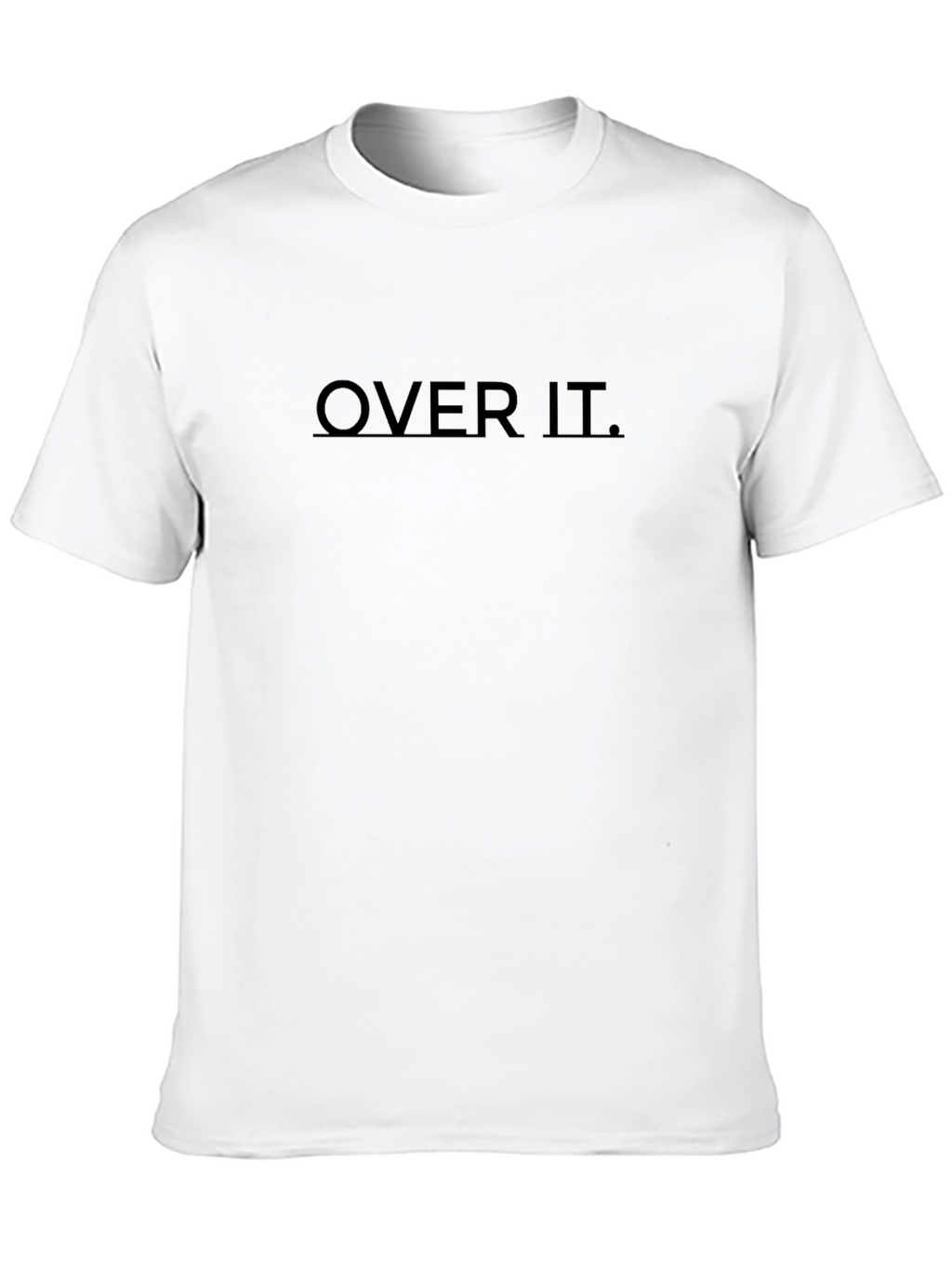 Over It. Black Graphic T-Shirt