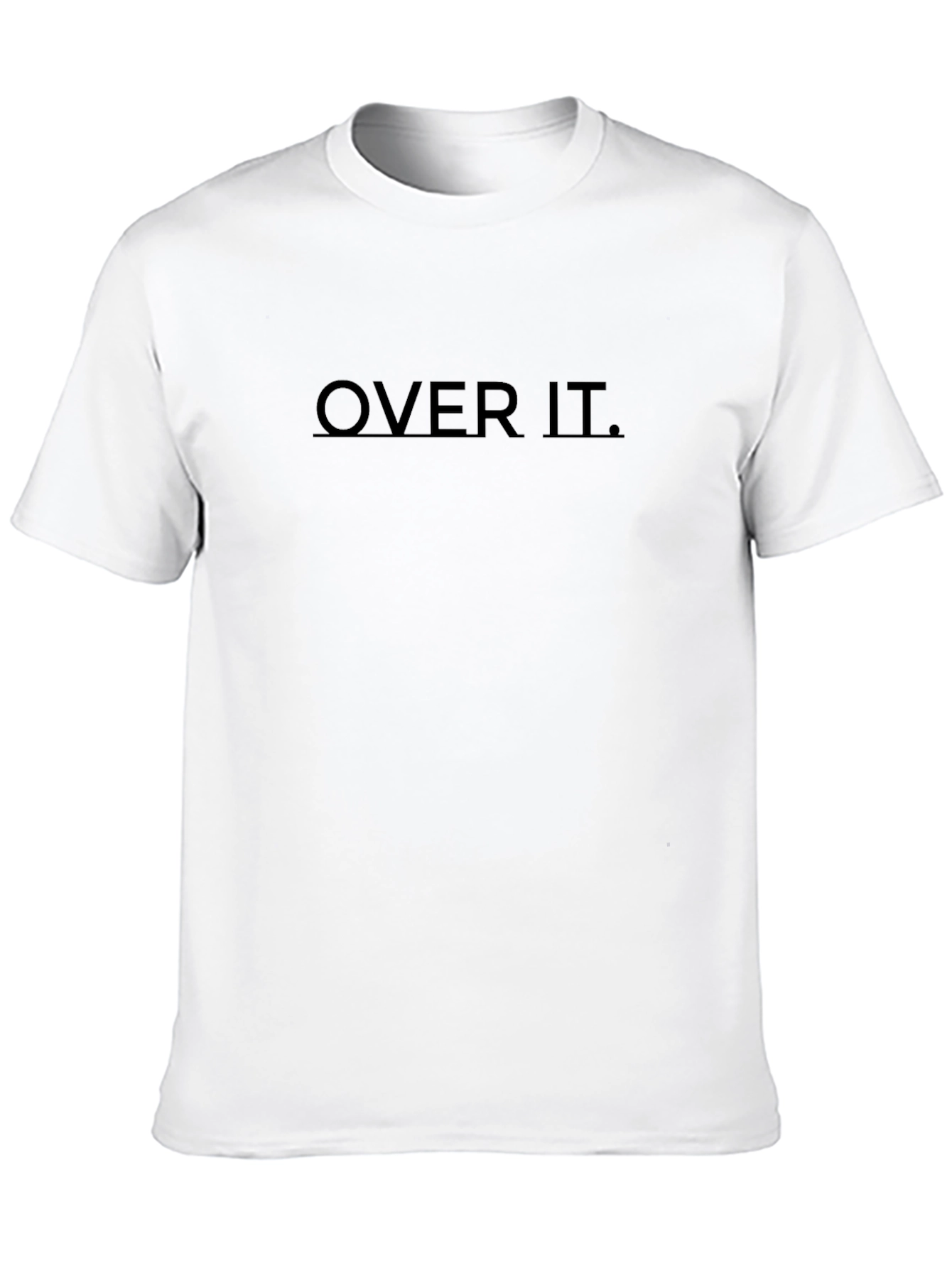 Over It. Black Graphic T-Shirt