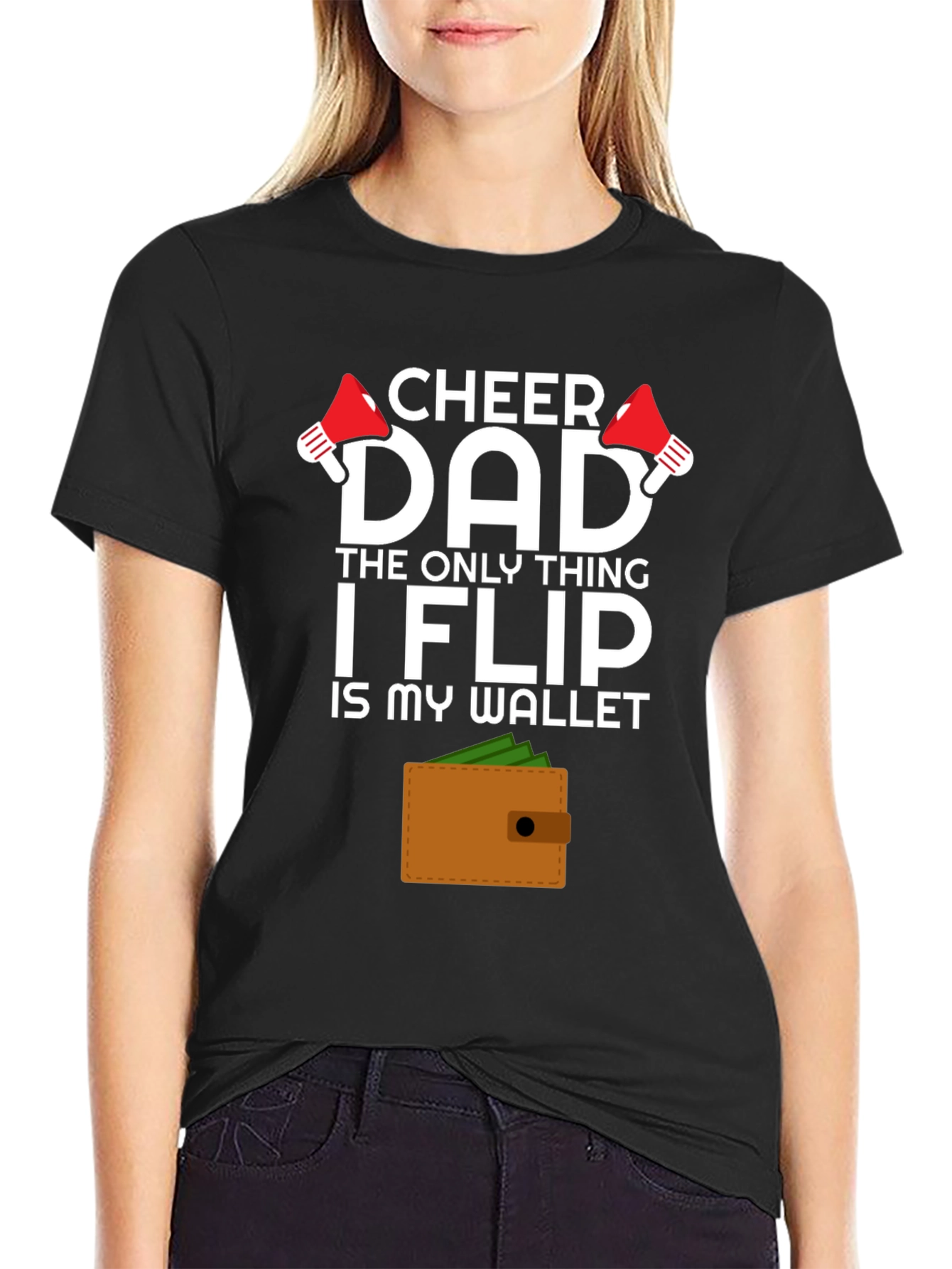 Cheer Dad T-Shirt - Funny Fathers Day Gift