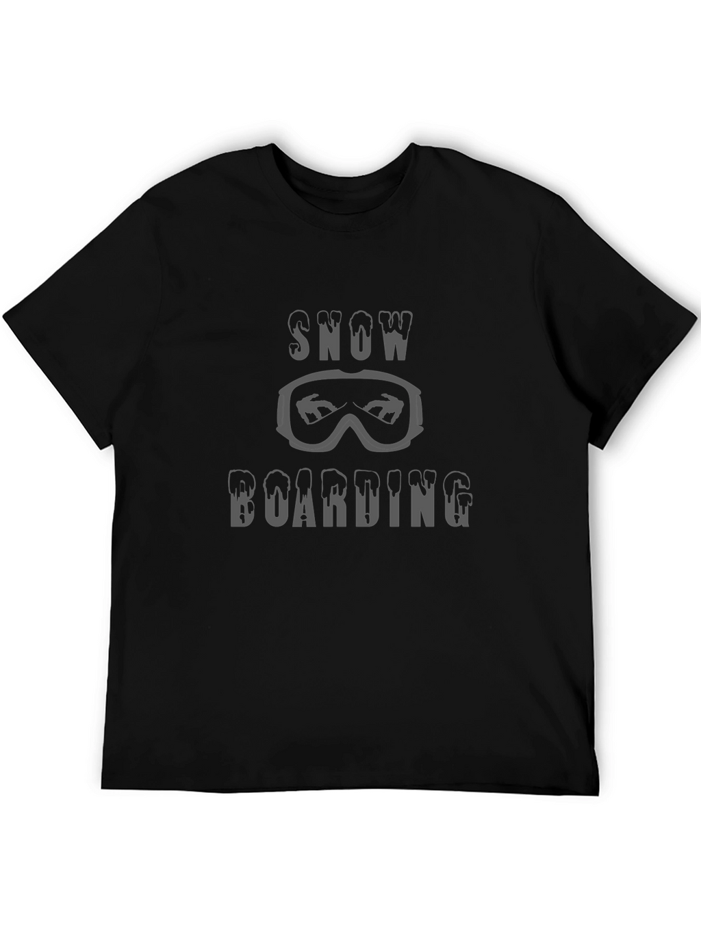 Snowboarding T-Shirt: Goggles & Melt Font