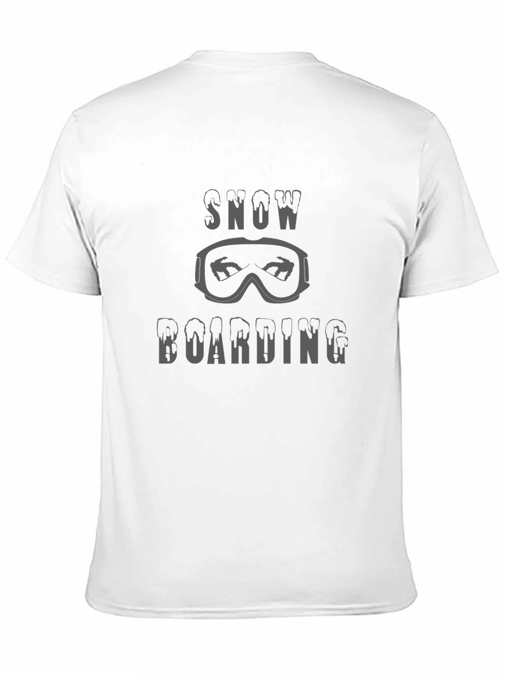 Snowboarding T-Shirt: Goggles & Melt Font