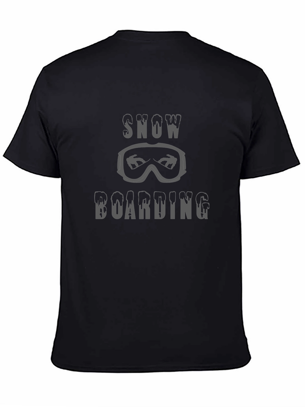 Snowboarding T-Shirt: Goggles & Melt Font