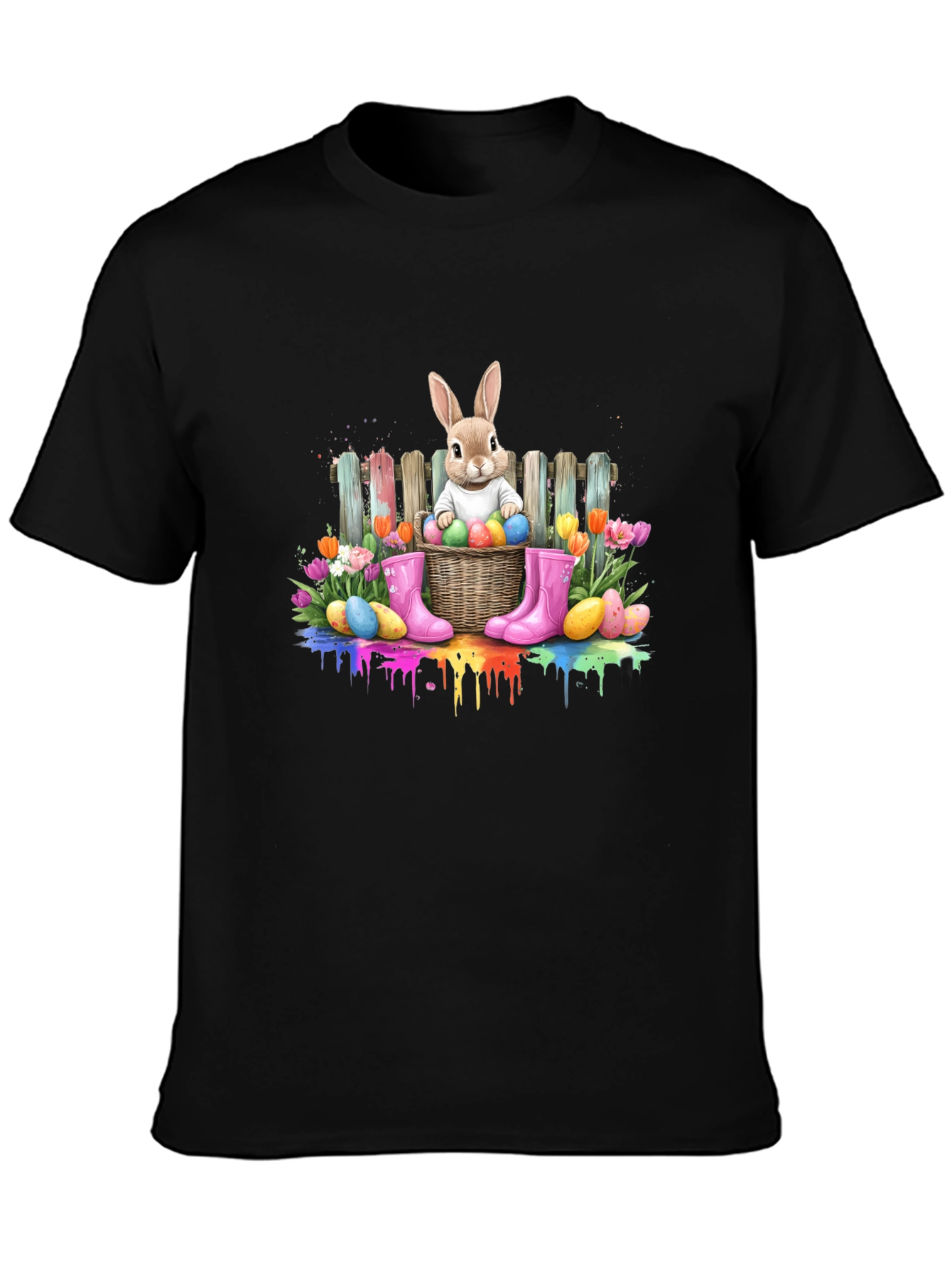 Easter Bunny Basket Graphic Tee