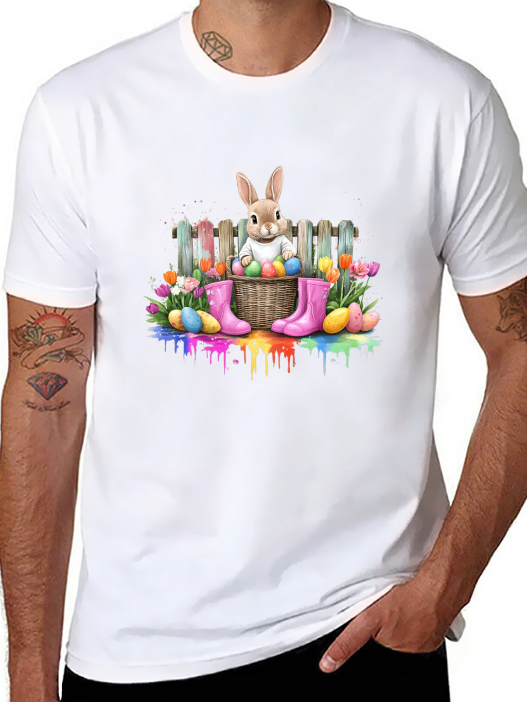 Easter Bunny Basket Graphic Tee