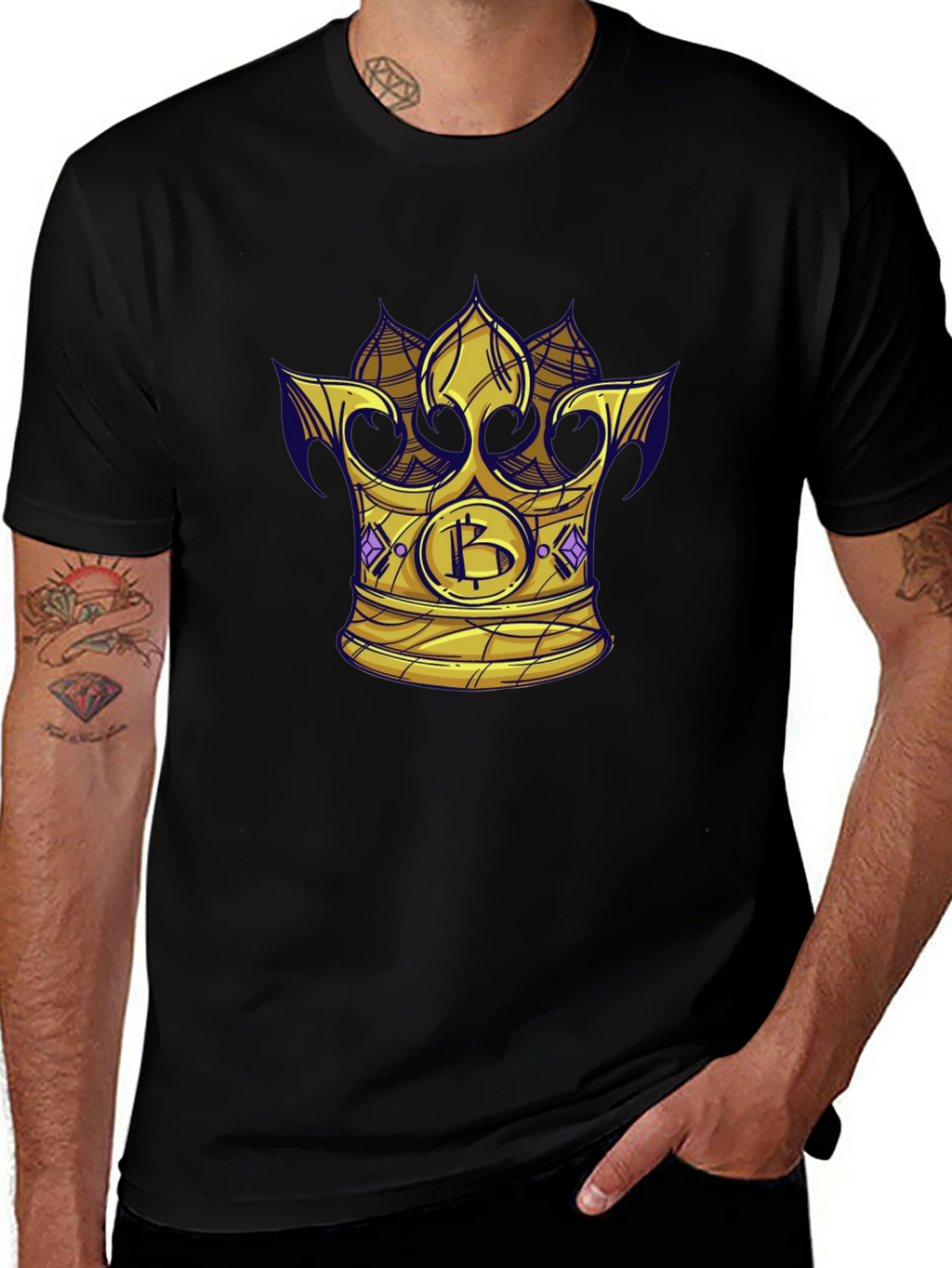 Bitcoin King T-Shirt - Crypto Crown Tee