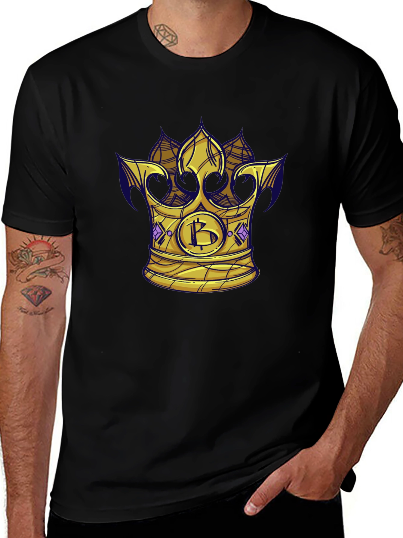 Bitcoin King T-Shirt - Crypto Crown Tee