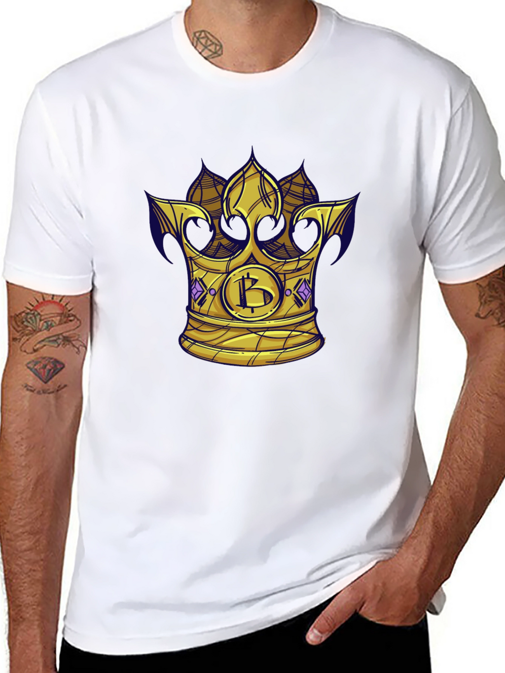 Bitcoin King T-Shirt - Crypto Crown Tee
