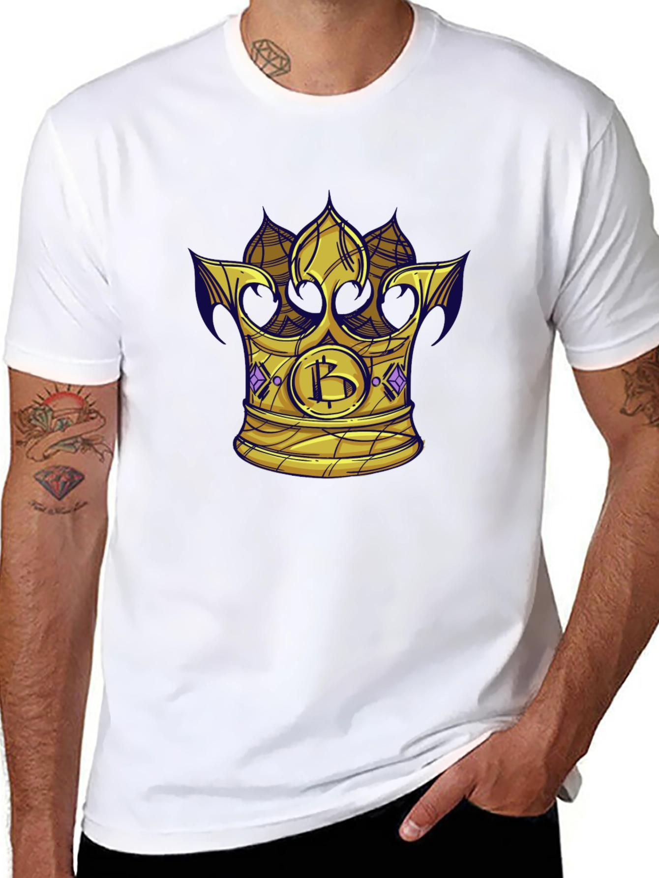 Bitcoin King T-Shirt - Crypto Crown Tee