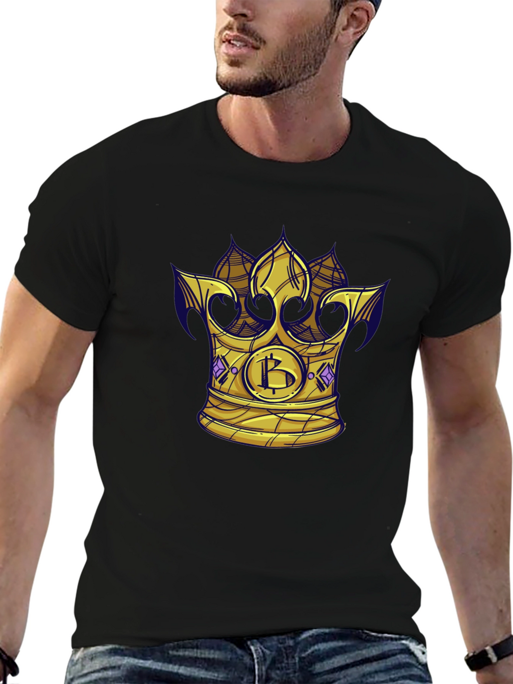 Bitcoin King T-Shirt - Crypto Crown Tee