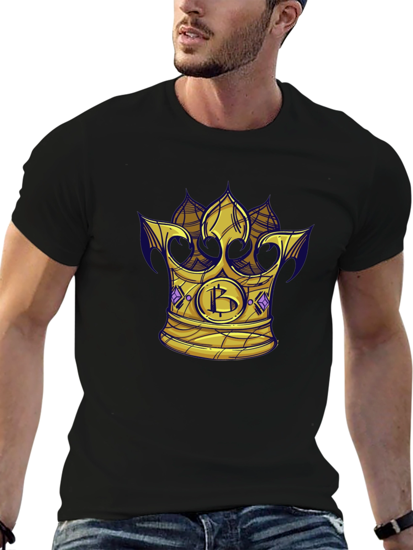 Bitcoin King T-Shirt - Crypto Crown Tee