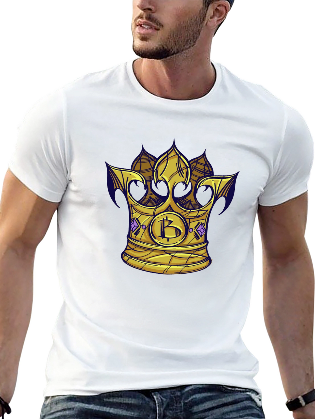 Bitcoin King T-Shirt - Crypto Crown Tee