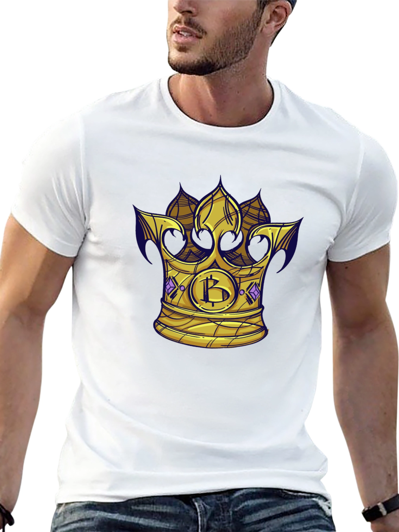 Bitcoin King T-Shirt - Crypto Crown Tee