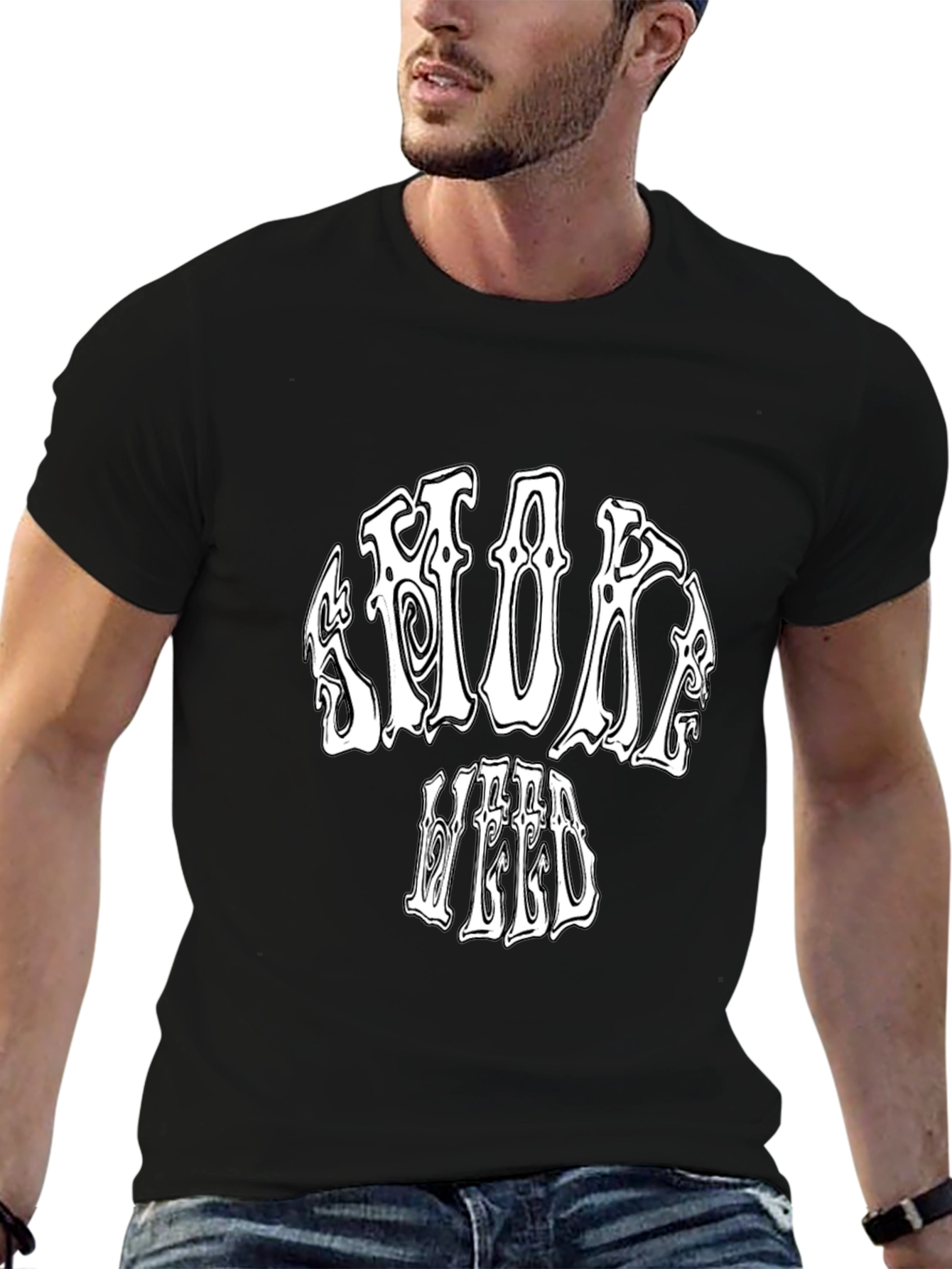 Smoke Weed Graphic T-Shirt - Groovy Retro Style