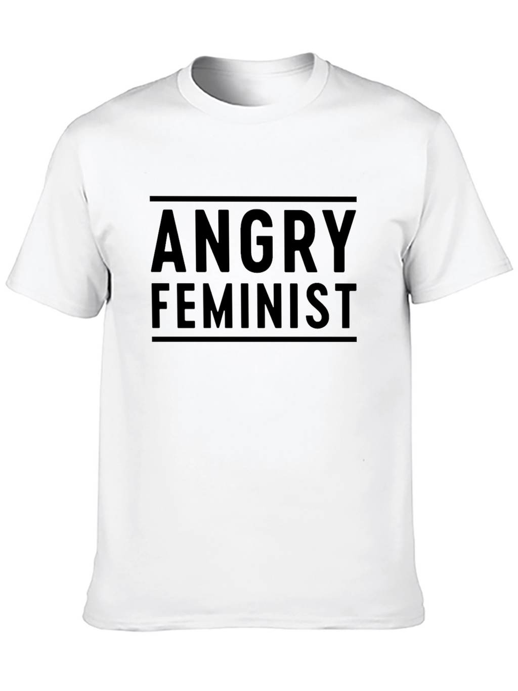 Angry Feminist Black T-Shirt