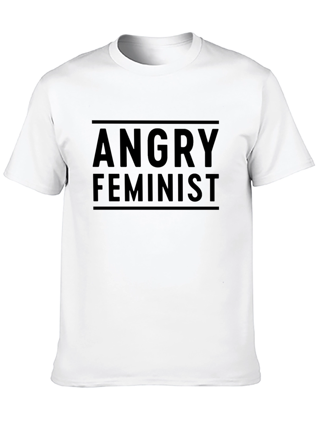Angry Feminist Black T-Shirt