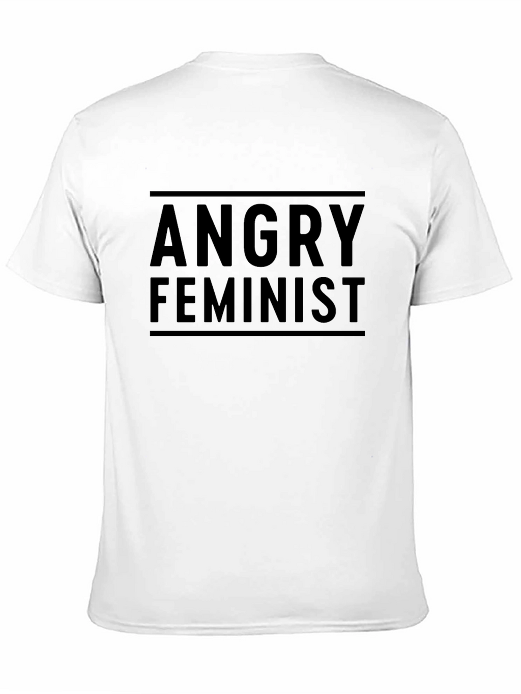 Angry Feminist Black T-Shirt