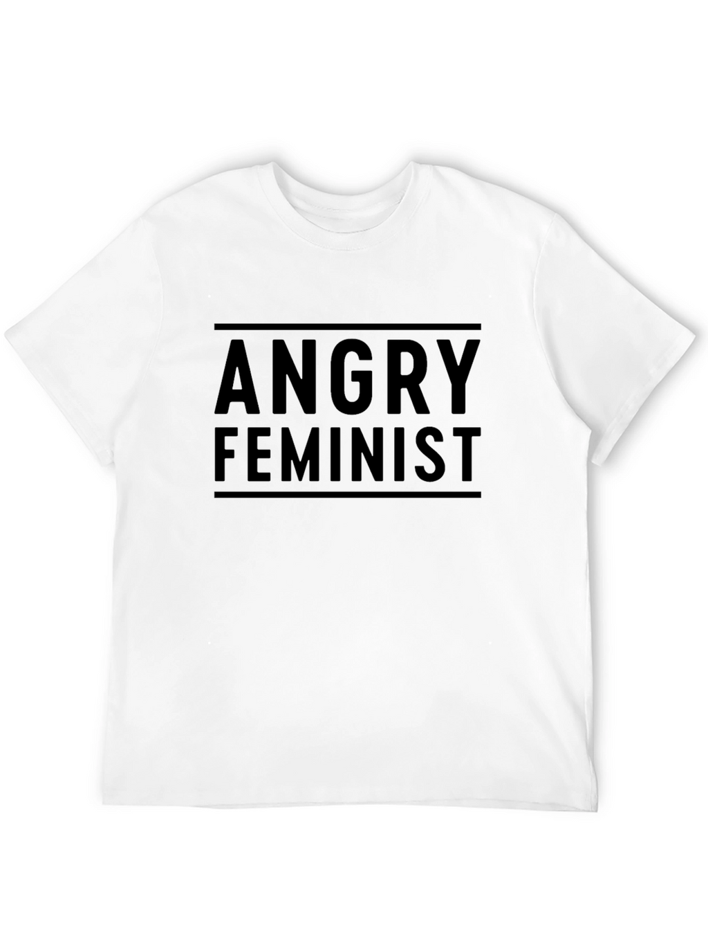 Angry Feminist Black T-Shirt