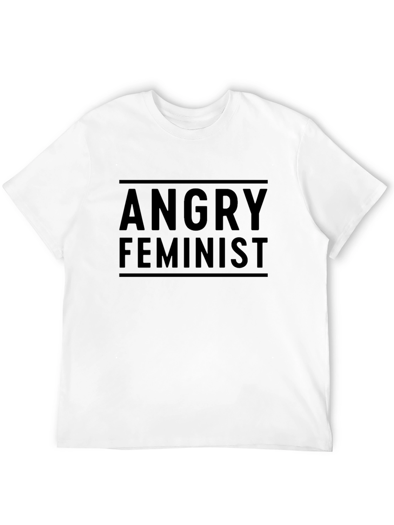 Angry Feminist Black T-Shirt