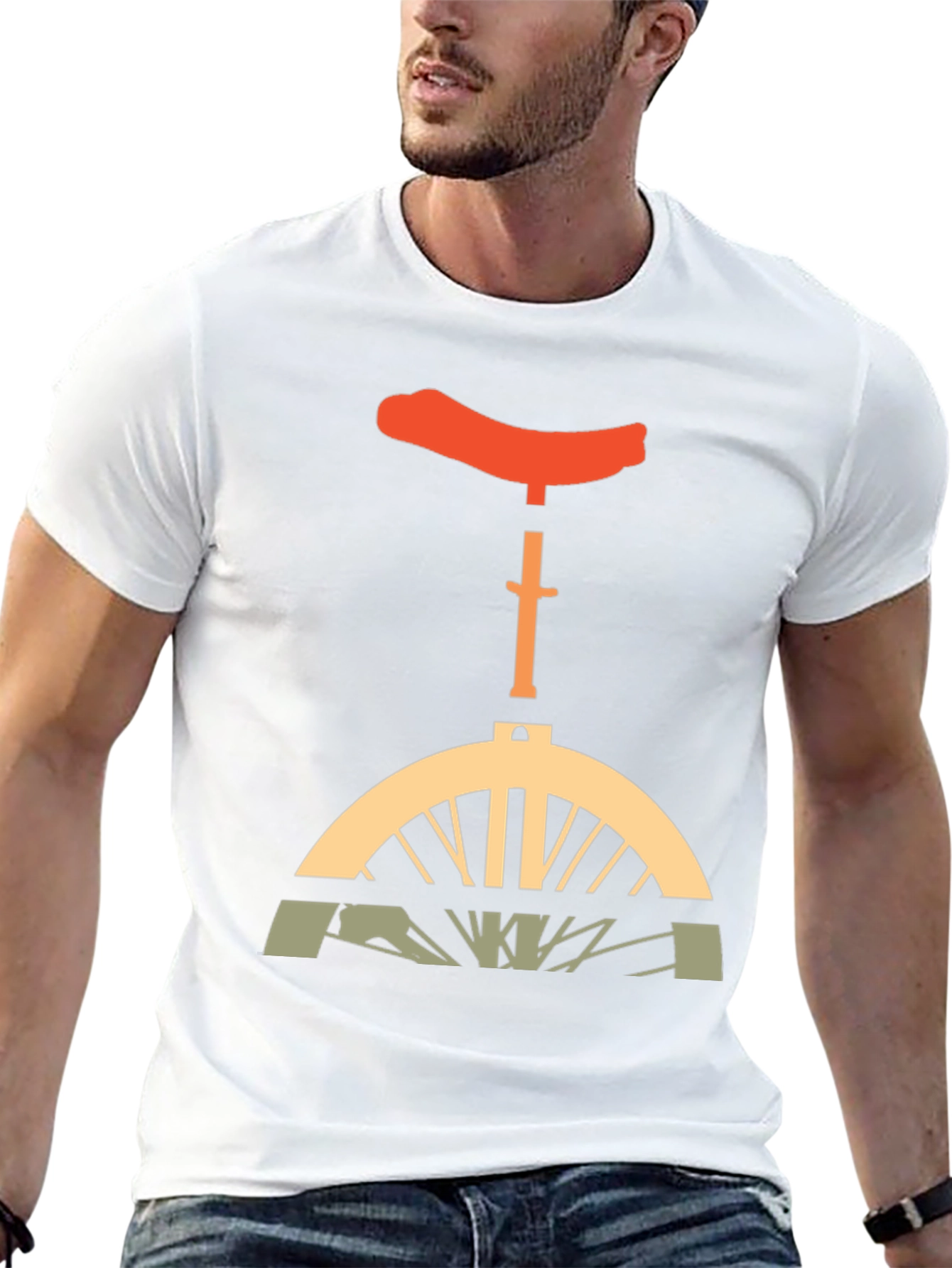 Unicycle Graphic T-Shirt - Unique Design