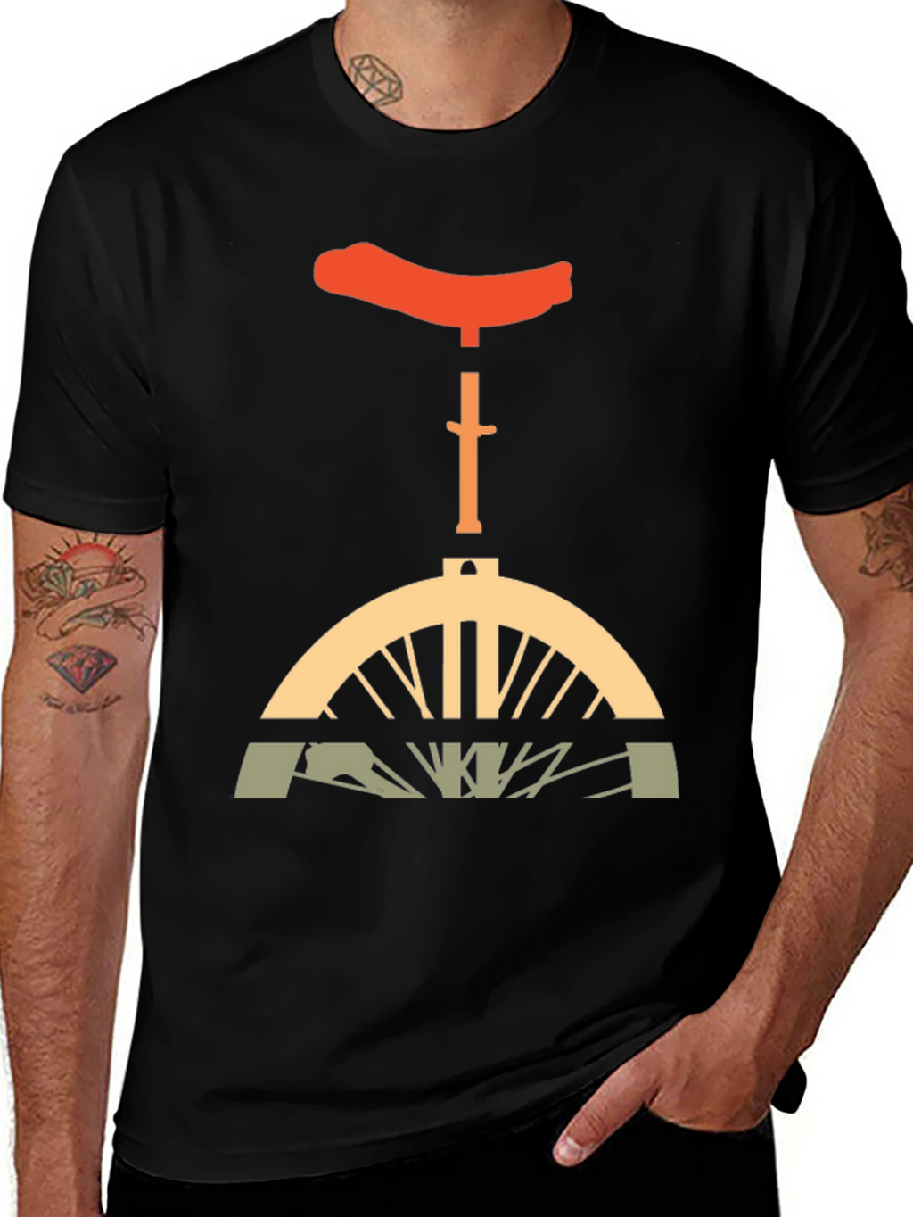 Unicycle Graphic T-Shirt - Unique Design