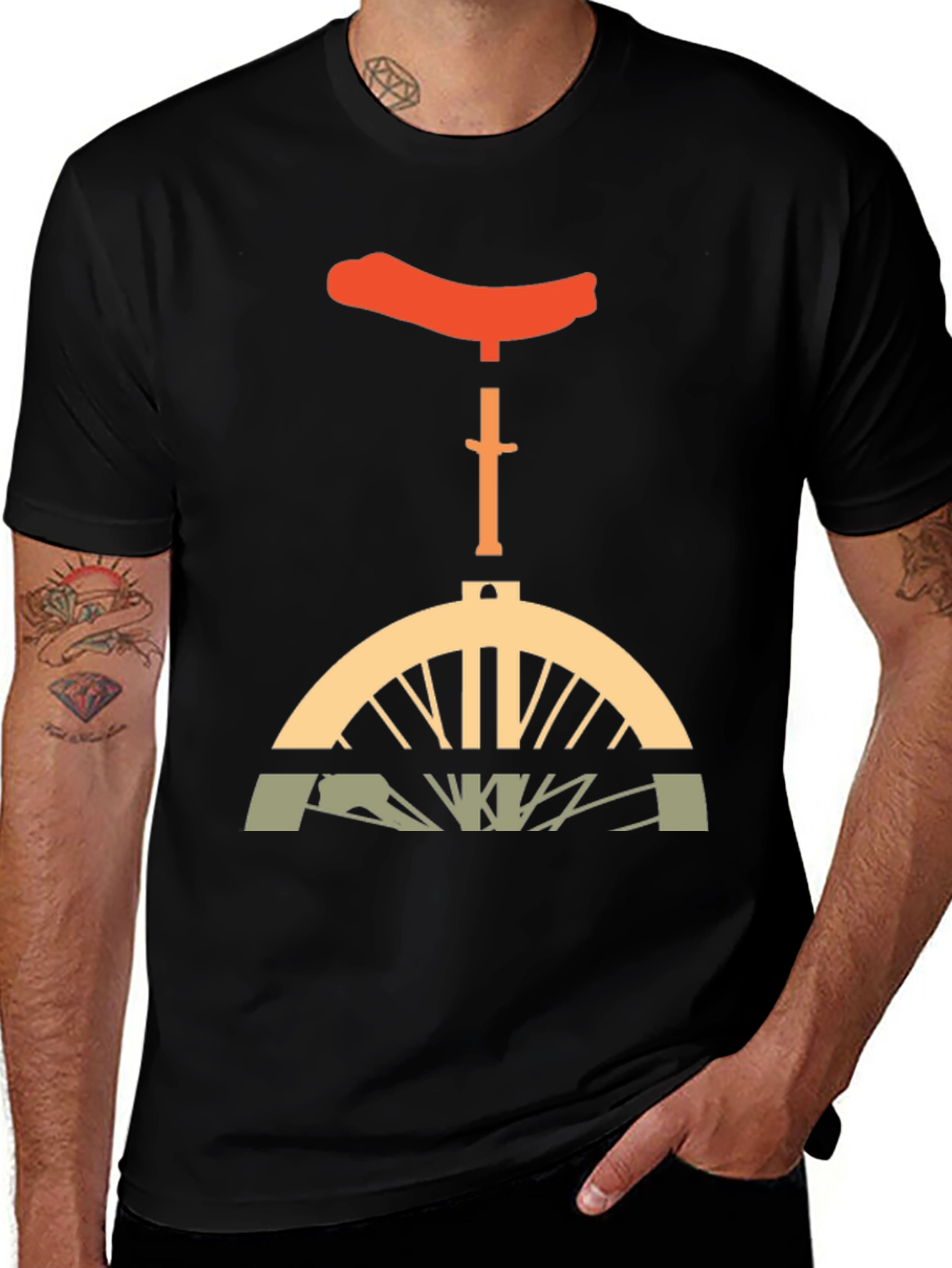 Unicycle Graphic T-Shirt - Unique Design