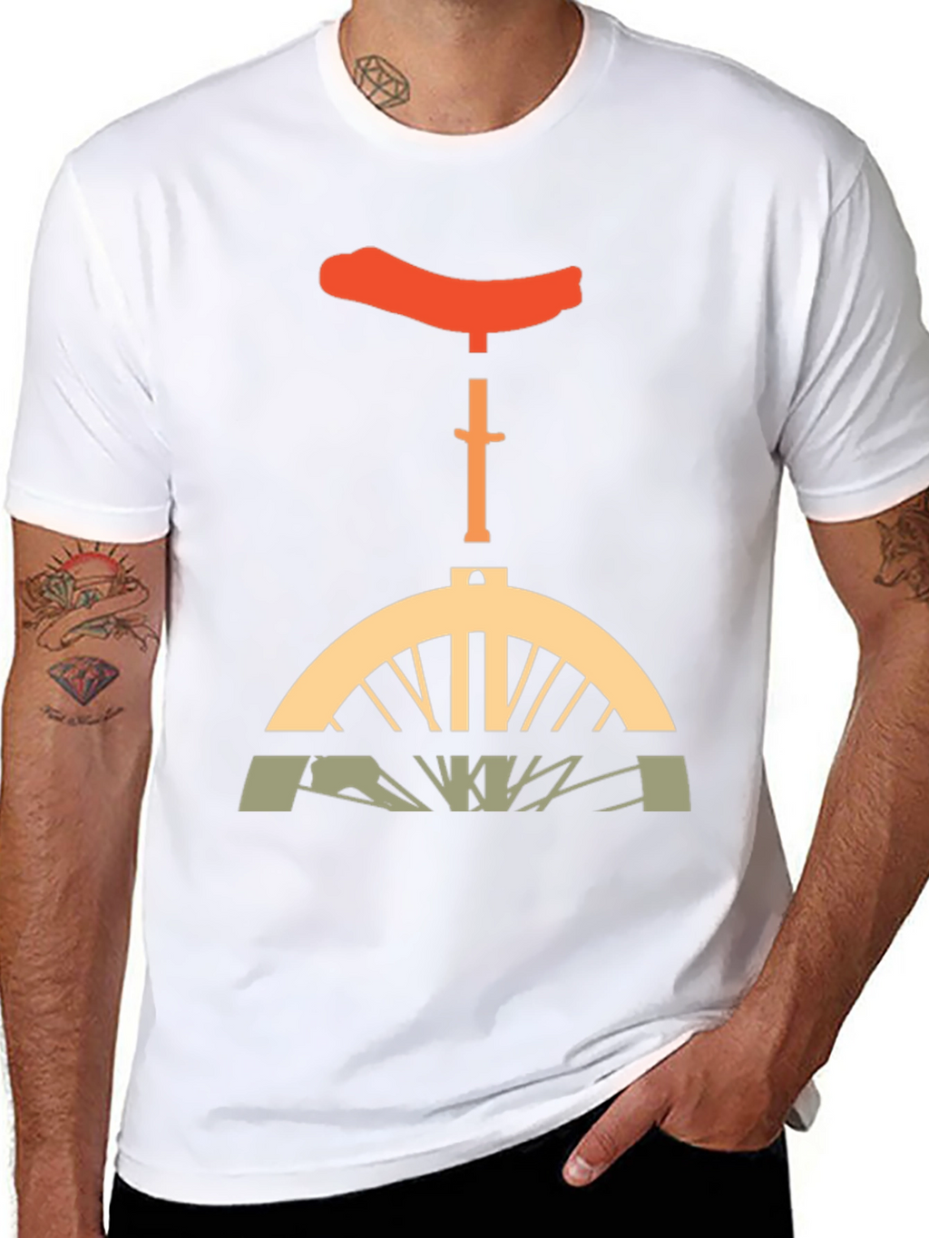 Unicycle Graphic T-Shirt - Unique Design