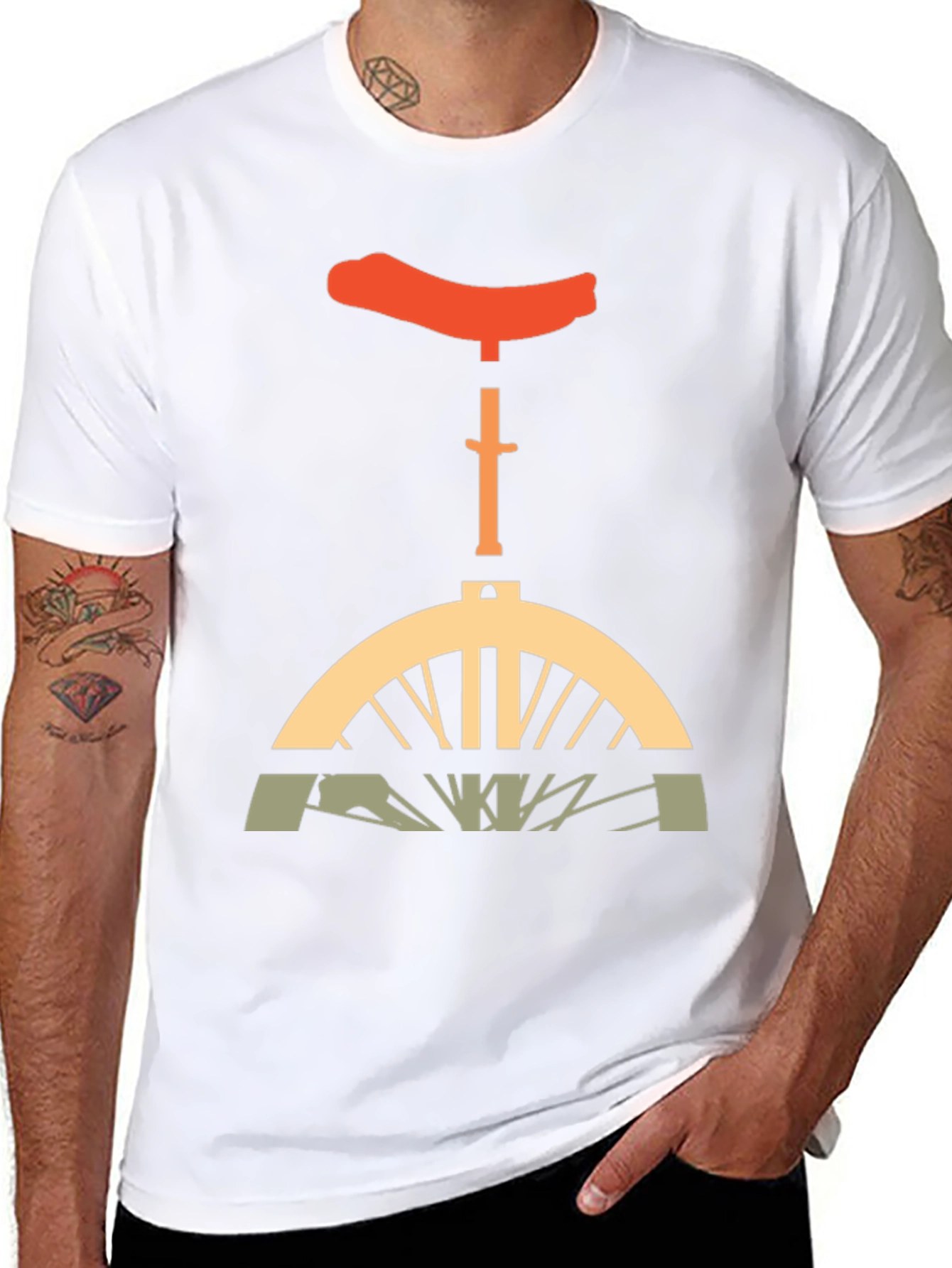 Unicycle Graphic T-Shirt - Unique Design