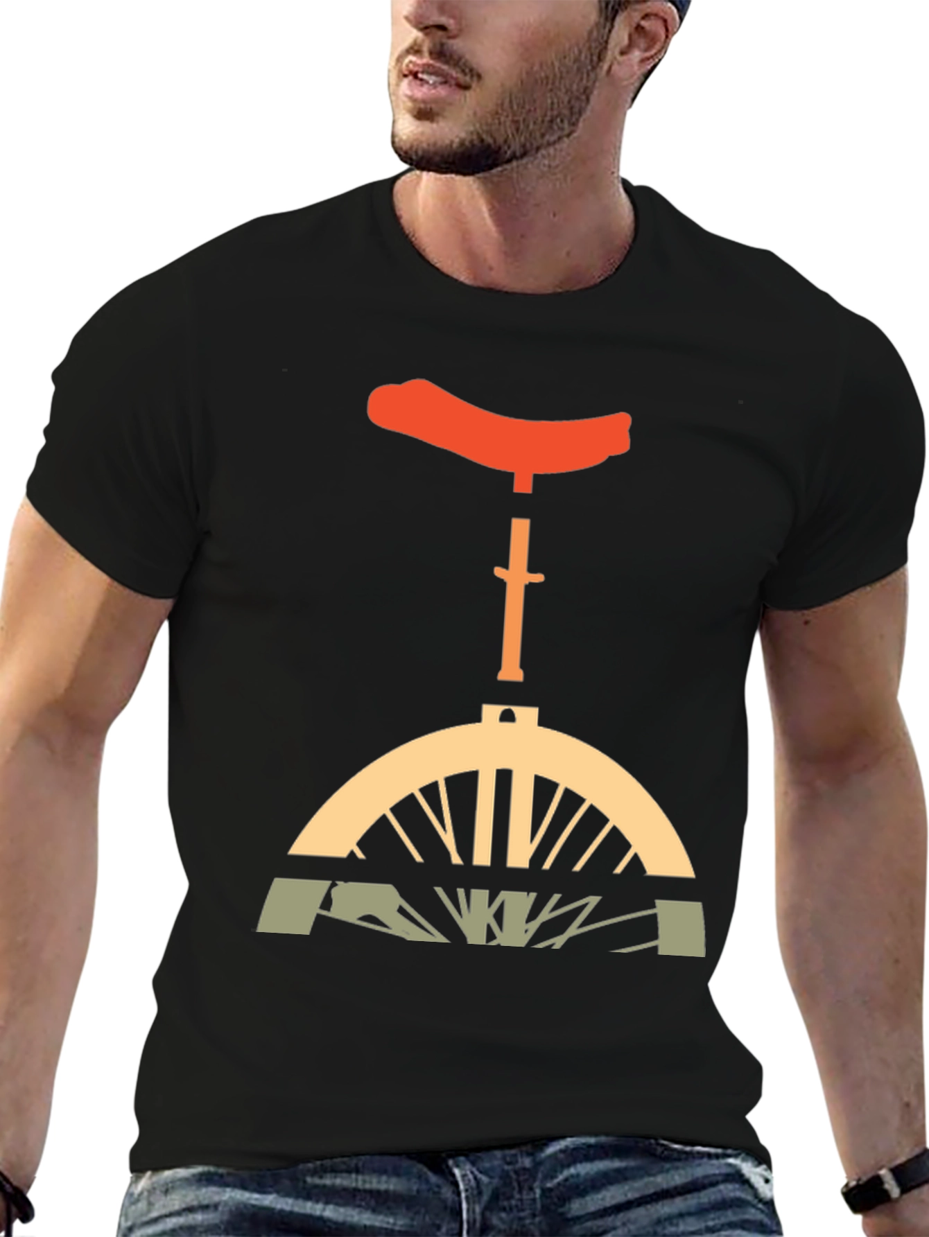 Unicycle Graphic T-Shirt - Unique Design