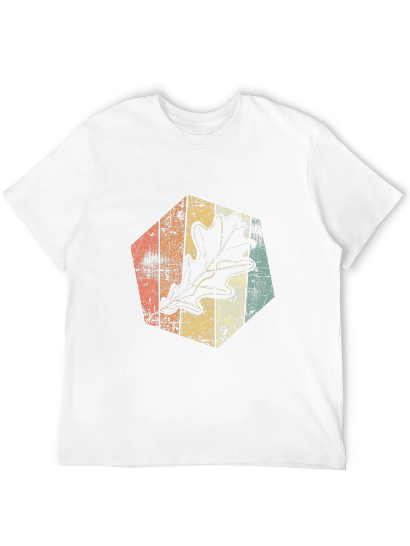 Retro Leaf Graphic Tee - Stylish Casual Wear